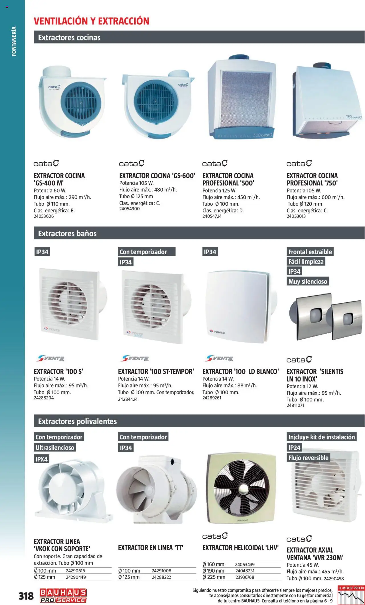 Bauhaus - ProService  │ válido desde el 24.02.2025 | Página: 318 | Productos: Té, Teléfono, Cocina