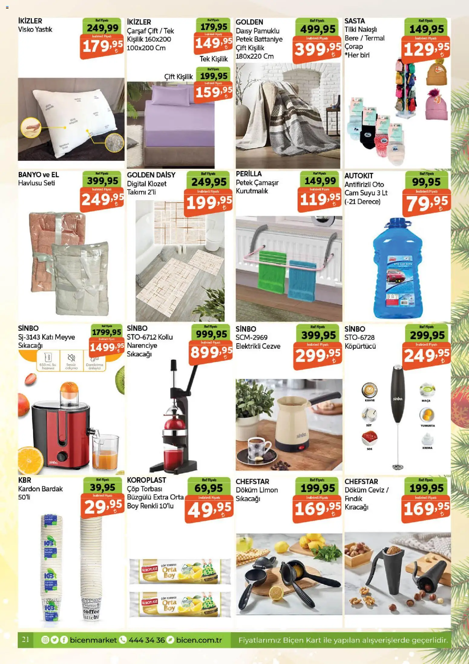 Biçen Market Katalog - 25.12.2025 tarihinden itibaren geçerlidir | Sayfa: 21 | Ürünler: Çarşaf, Çorap, Su, Limon