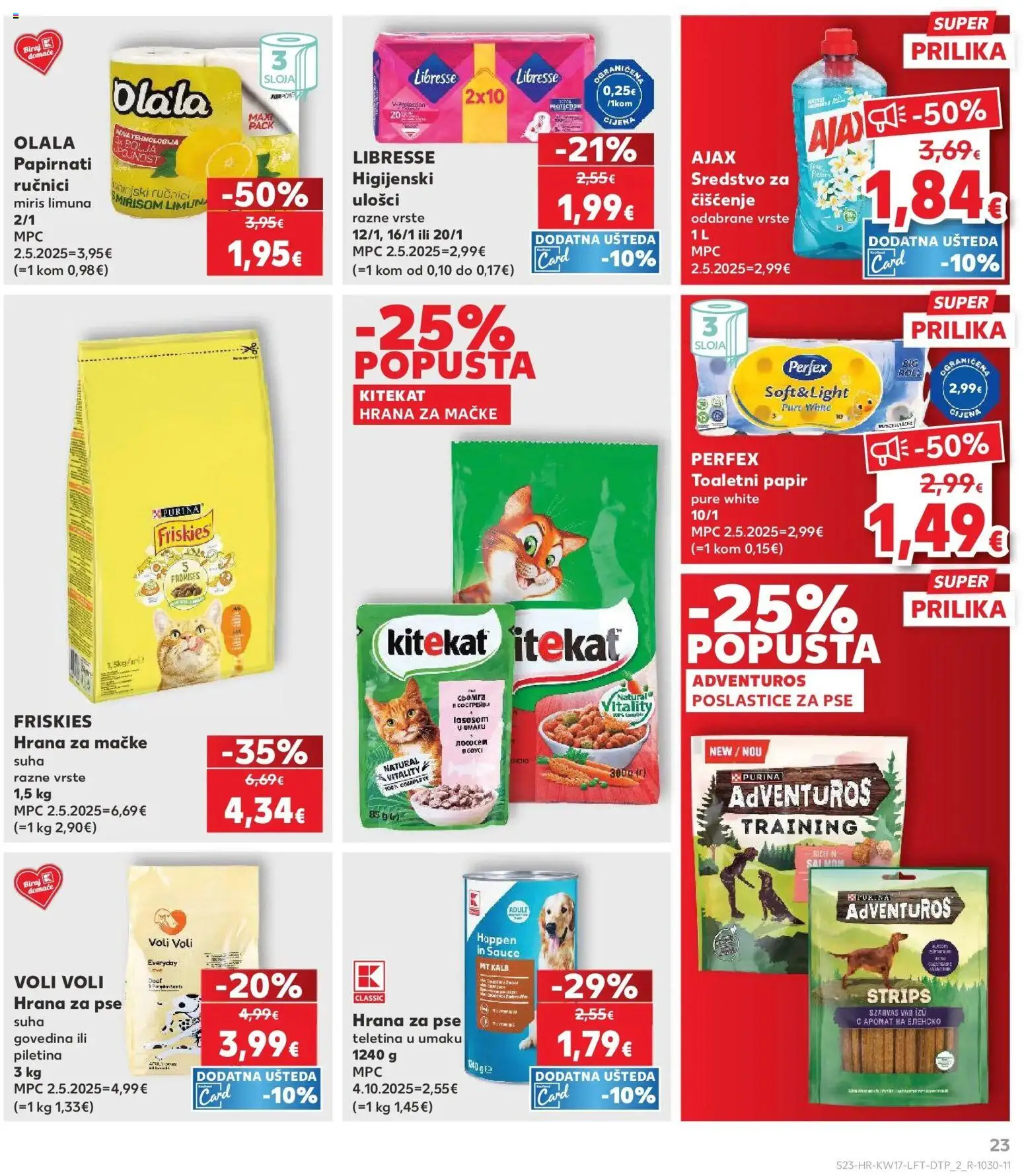 Kaufland katalog | vrijedi od 22.04.2026 | Stranica: 23 | Proizvodi: Miris, Limun, Šal, Ajax