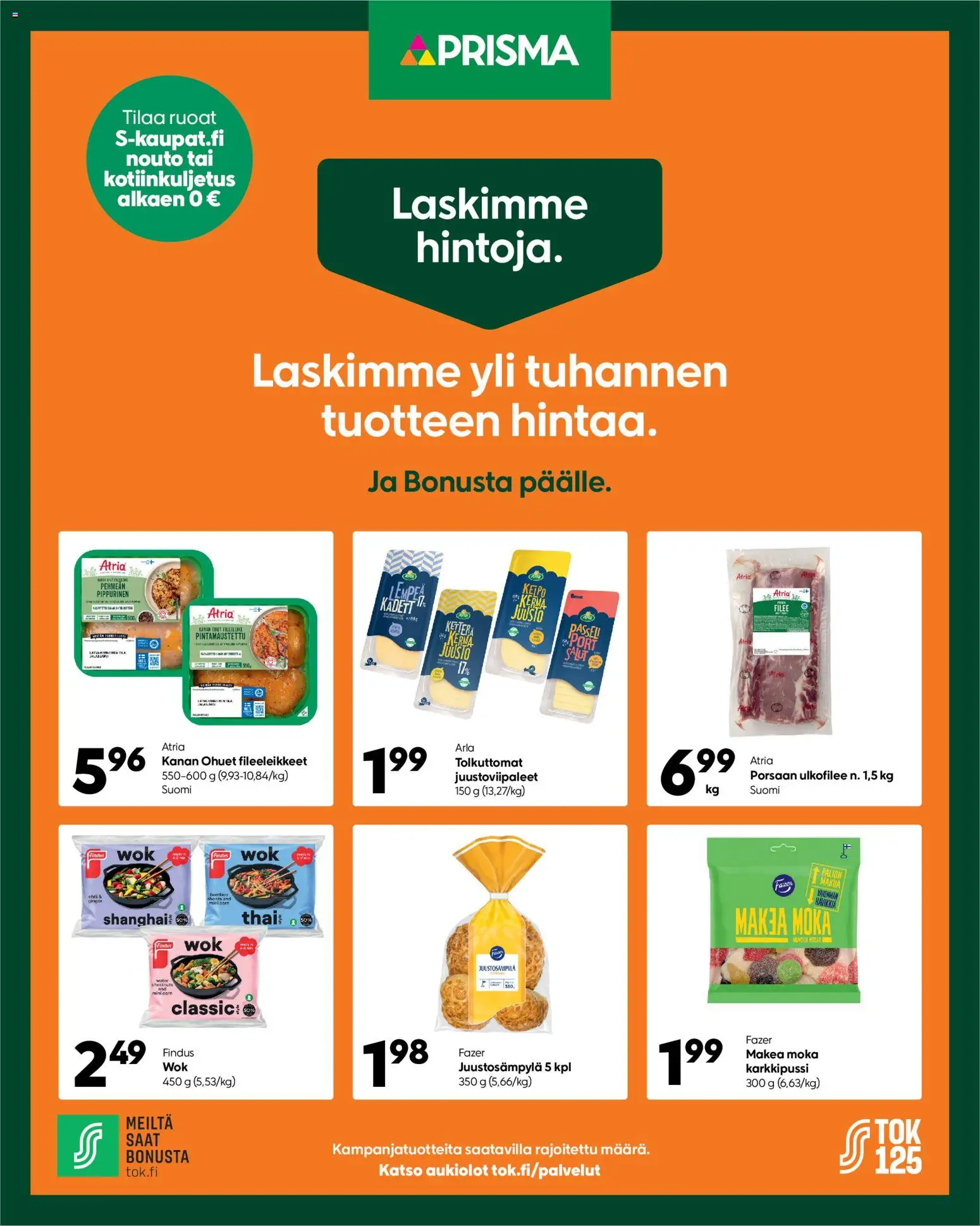 Prisma tarjoukset – voimassa 04.03.2026 alkaen | Sivu: 1 | Tuotteet: Chili, Juusto, Kerma