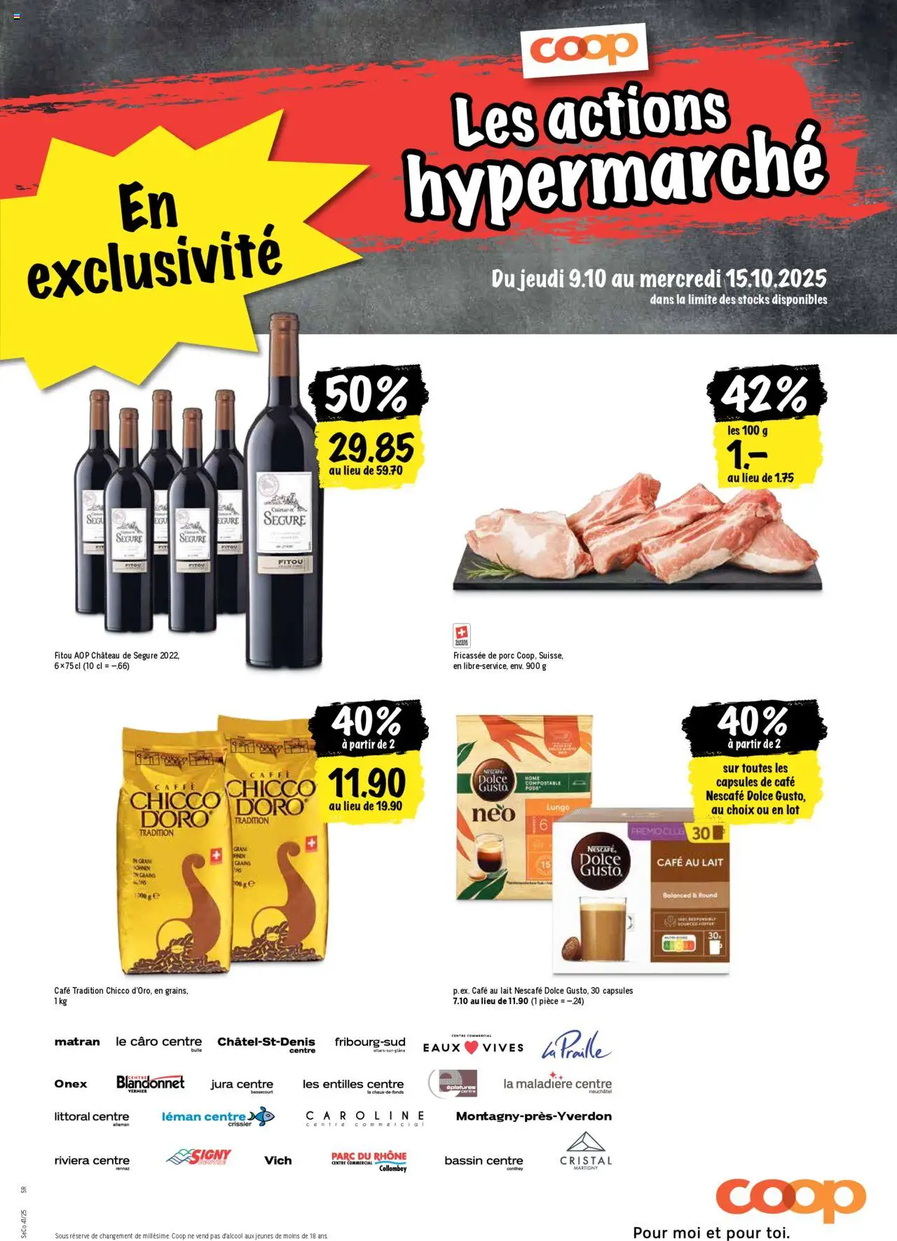 Coop - Les actions de la semaine – gültig ab 09.10.2025 | Seite: 21 | Produkte: Jura, Flager