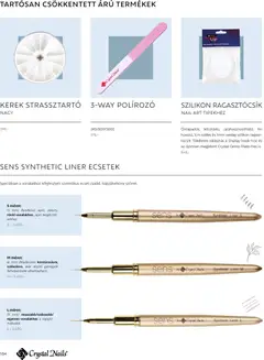 Crystal Nails 2026/27 Nagykatalógus - amely érvényes a következő dátumtól: 09.03.2026 | Oldal: 154 | Termékek: Ecset