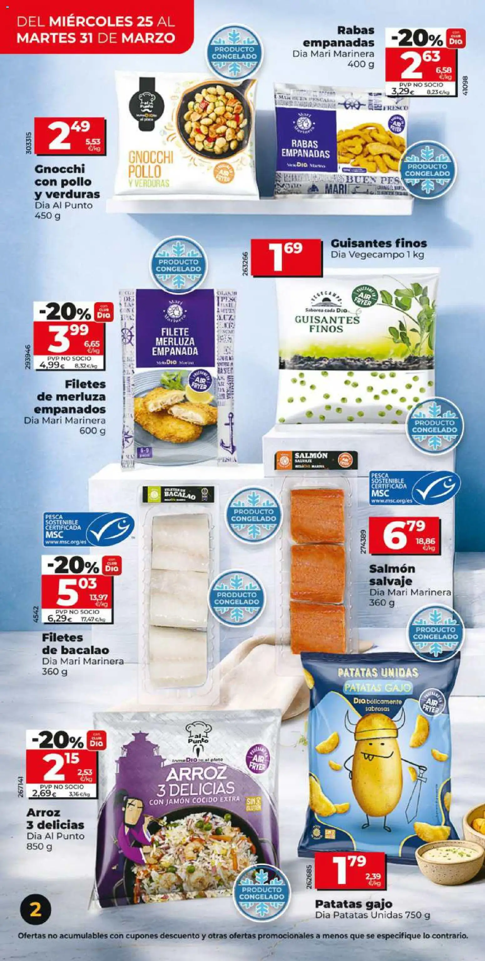 Dia - folleto Market │ válido desde el 25.03.2026 | Página: 2 | Productos: Jamón, Jamón cocido, Arroz, Filetes de merluza
