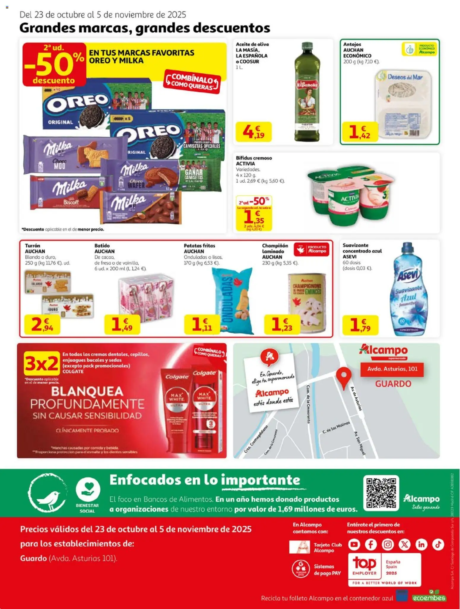 Alcampo - Maxi  │ válido desde el 23.10.2025 | Página: 2 | Productos: Aceite, Té, Aceite de oliva, Suavizante