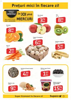 Ofertele Supeco valabile de la 05.02.2026 | Pagină: 7 | Produse: Măsline, Ciuperci, Kiwi, Bant