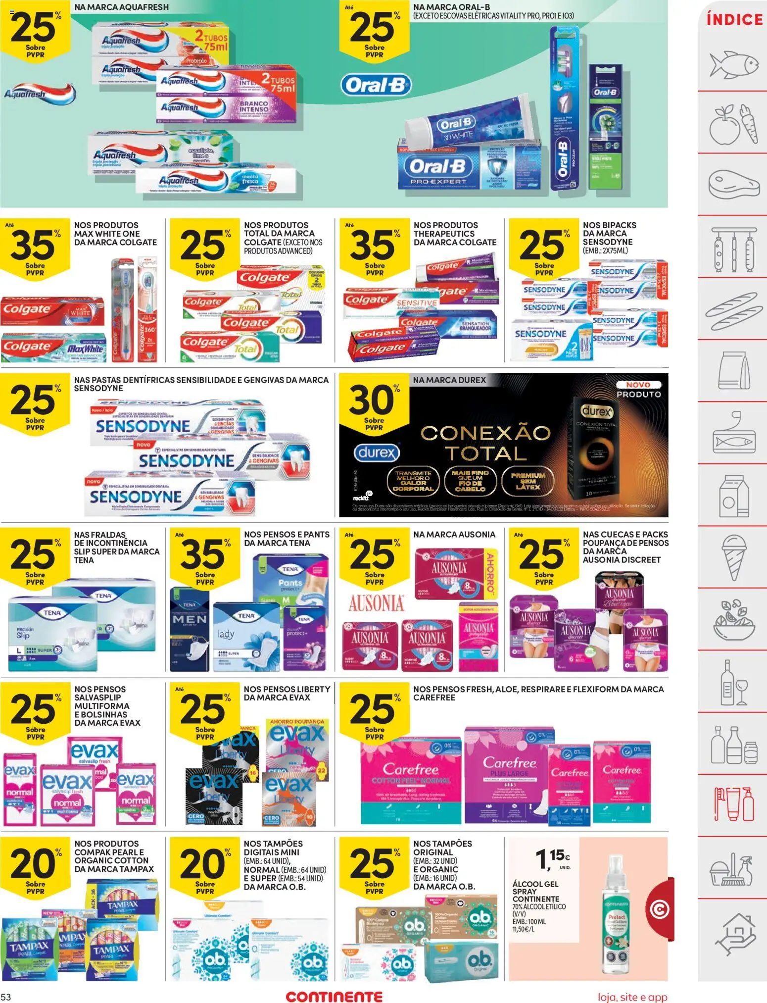 Continente folheto │ válido de 26.12.2025 | Página: 53 | Produtos: Fraldas, Álcool gel, Cuecas