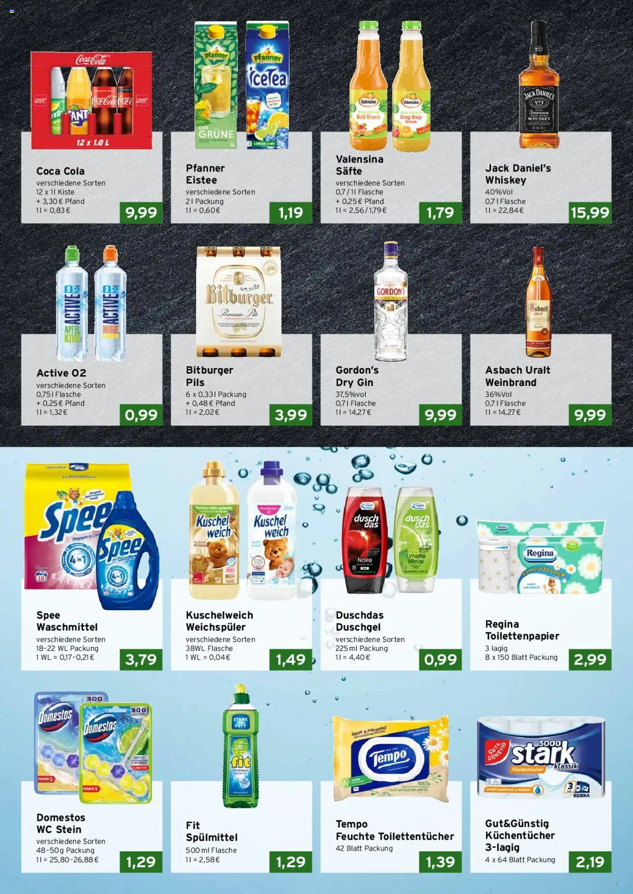 CAP Markt Prospekt 	 - gültig ab dem 21.07.2025 | Seite: 3 | Produkte: Spee, Waschmittel, Gin, Asbach