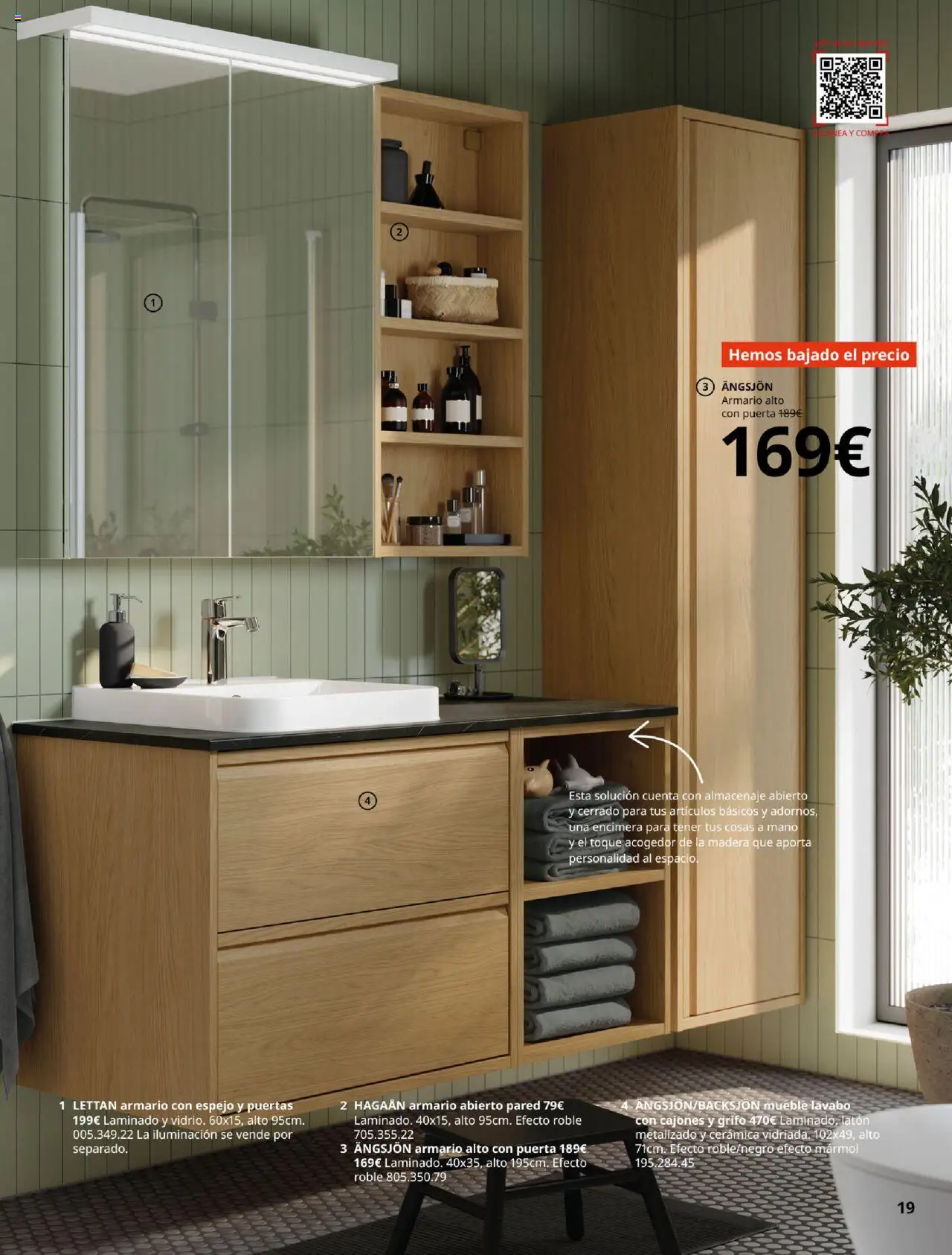 Catálogo IKEA Baňos │ válido desde el 04.02.2025 | Página: 19 | Productos: Almacenaje, Armario, Lavabo, Espejo