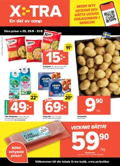 Coop X:-TRA - erbjudanden - Förhandsvisning av reklamblad från butik Coop X:-TRA aktuell från 25.08.2025