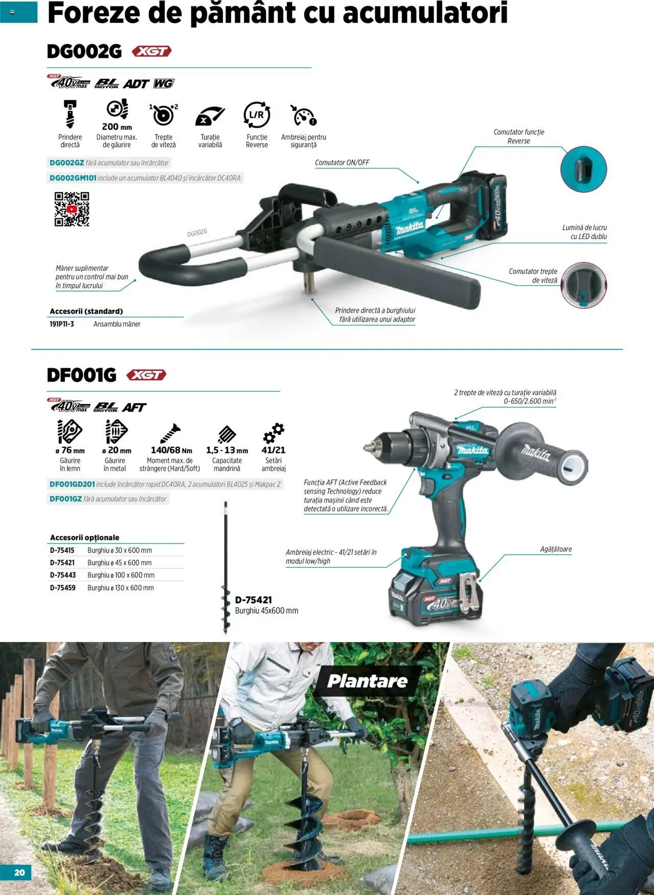 Noul catalog Makita – valabil de la 14.05.2025 | Pagină: 20 | Produse: Tavuk suyu, Încărcător, Adaptor, Babak