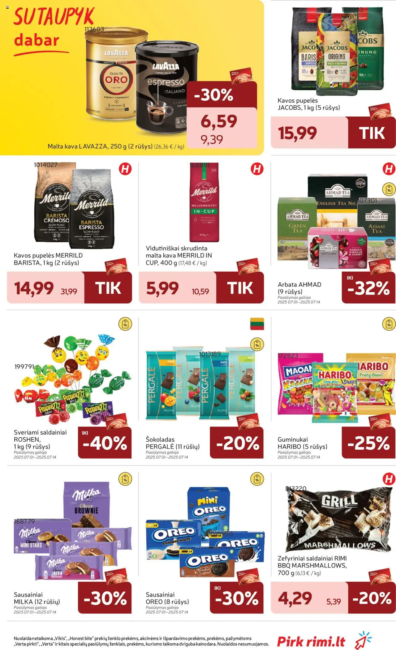 Rimi leidinys│galioja nuo 01.07.2025 | Puslapis: 25 | Prekių: Sausainiai, Pupelės, Arbata, Saldainiai
