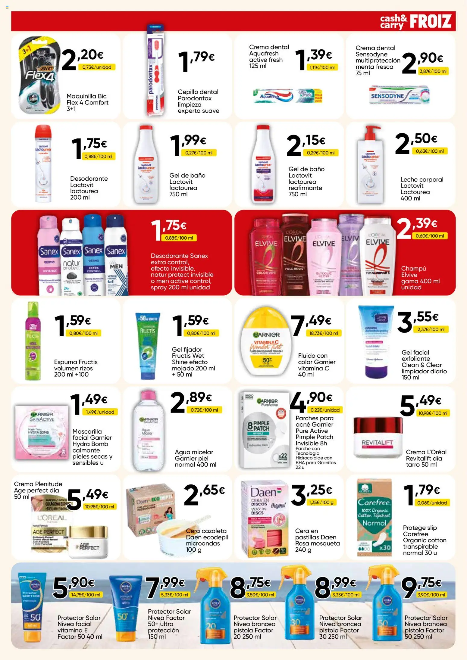 Froiz - Folleto Cash │ válido desde el 28.04.2026 | Página: 15 | Productos: Champú, Desodorante, Gel de baño, Baño