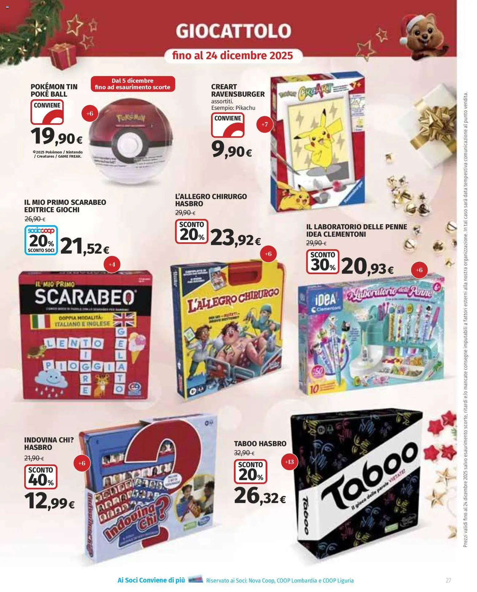 Volantino COOP del 27.11.2025 | Pagina: 27 | Prodotti: Data, Gioco, Penne