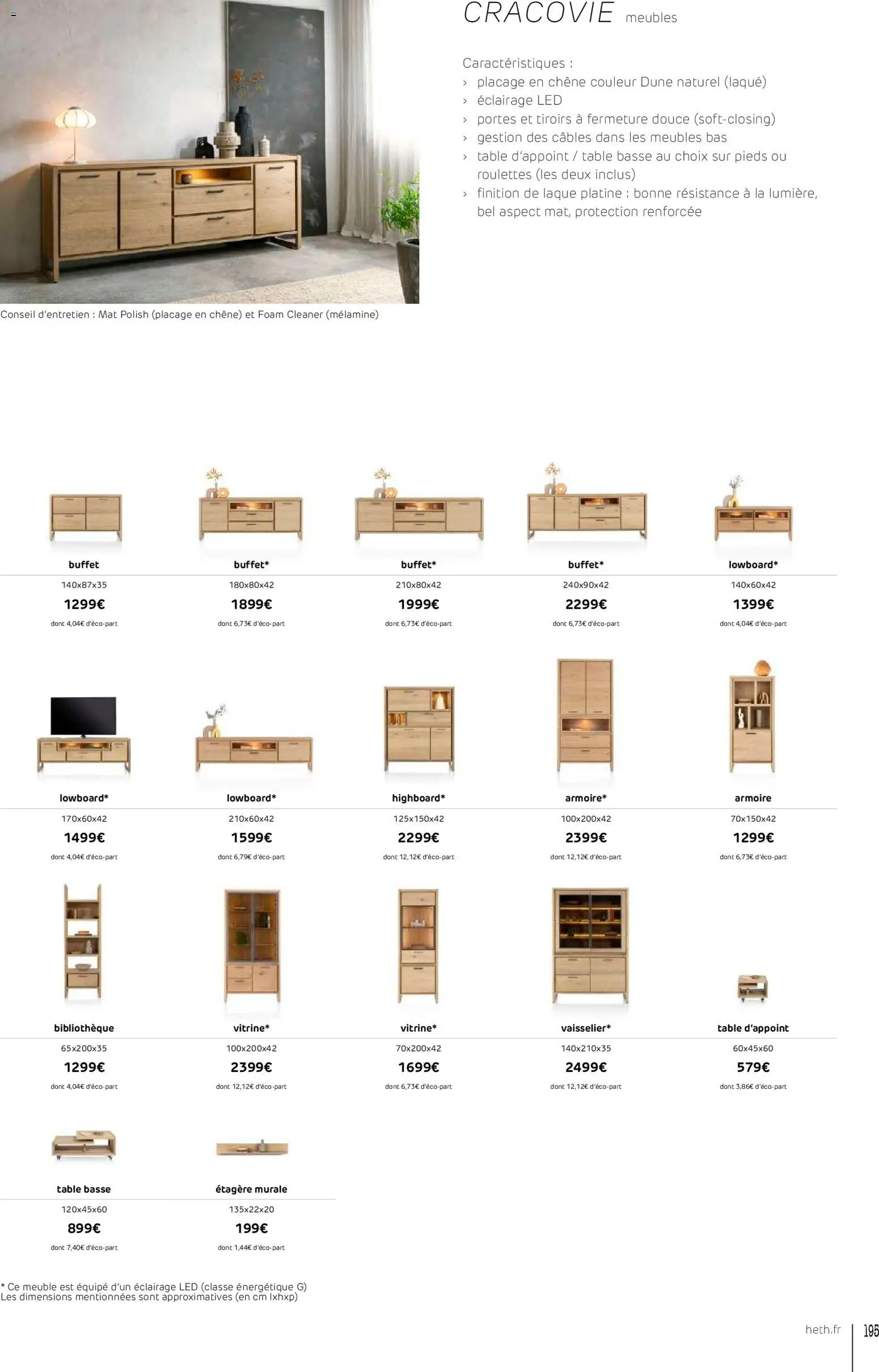 {H1} | Page: 195 | Produits: Meuble, Armoire, Table, Buffet