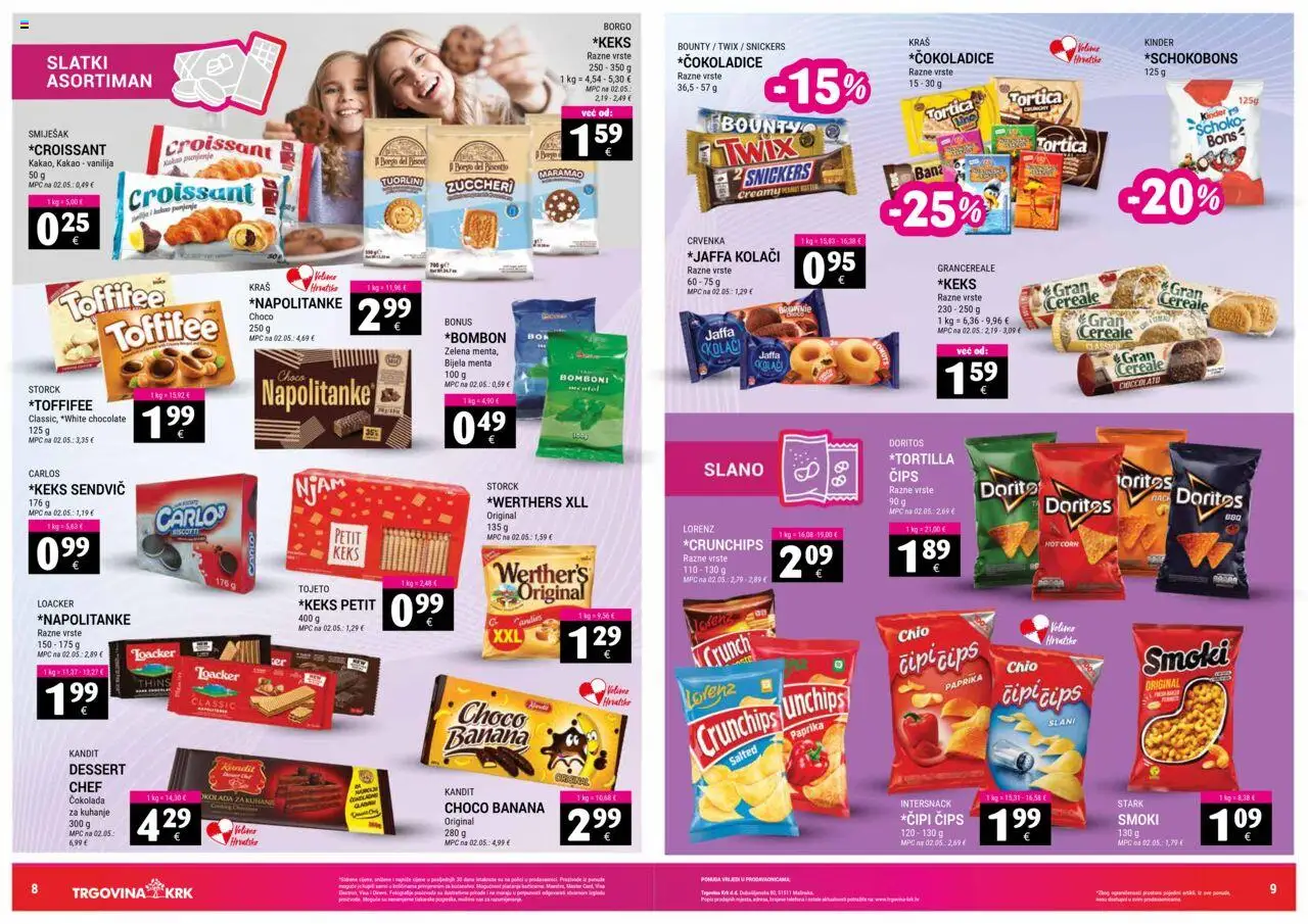 Trgovina Krk katalog | vrijedi od 16.10.2025 | Stranica: 5 | Proizvodi: Bomboni, Čips, Keks, Napolitanke