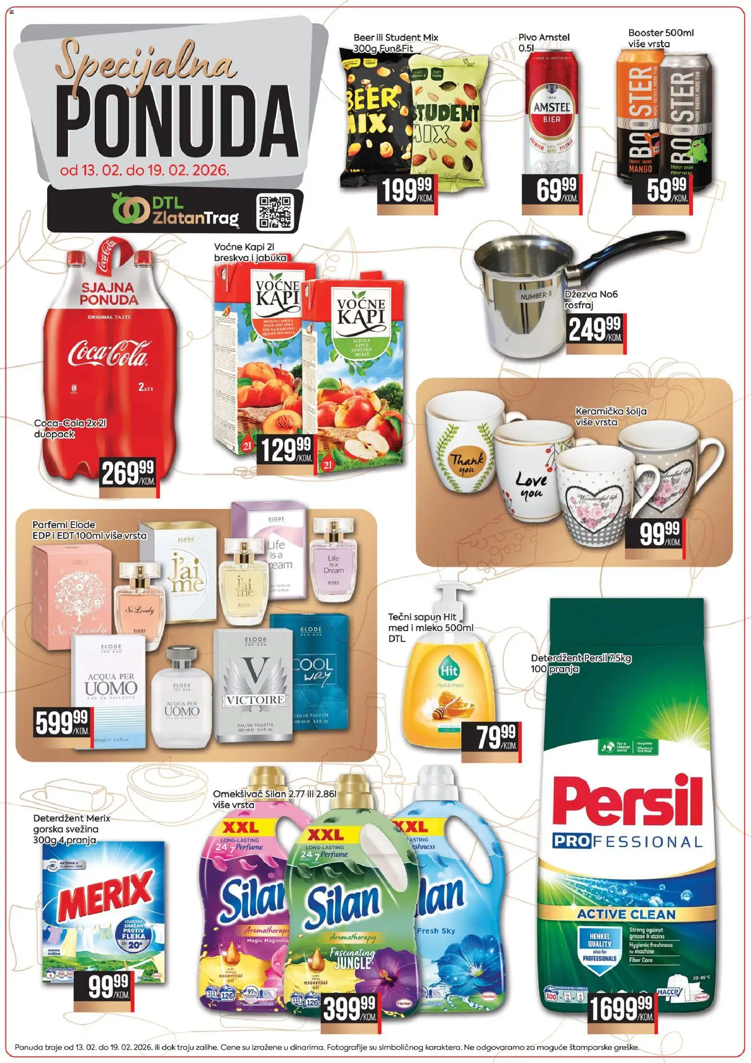 Zlatan Trag katalog - važi od 13.02.2026 | Strana: 2 | Proizvode: Tečni sapun, Med, Pivo, Persil