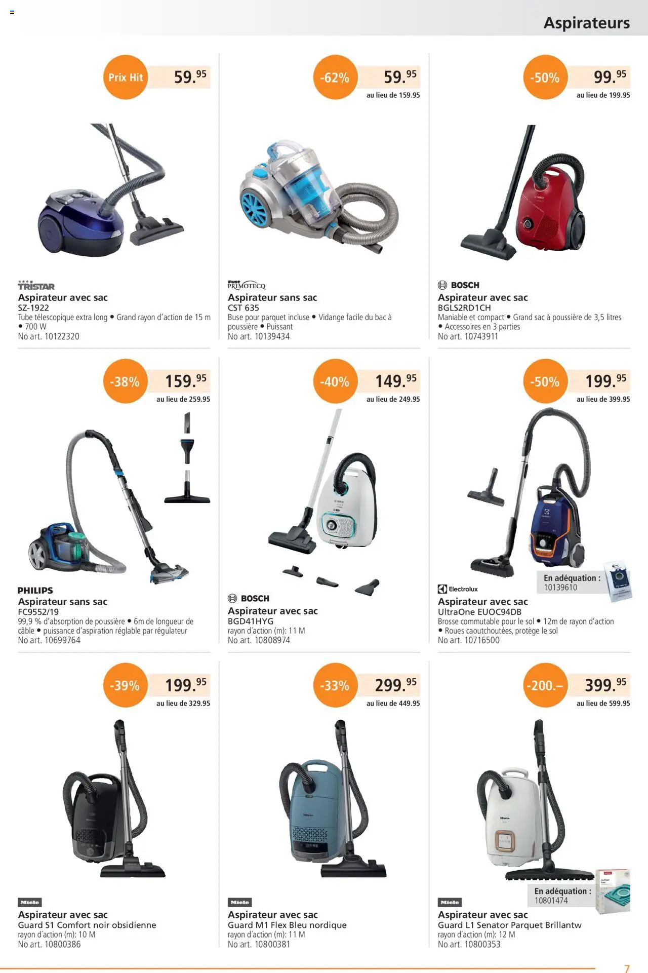 Fust Aktionen FR – gültig ab 20.10.2025 | Seite: 7 | Produkte: Miele, Bosch, Philips