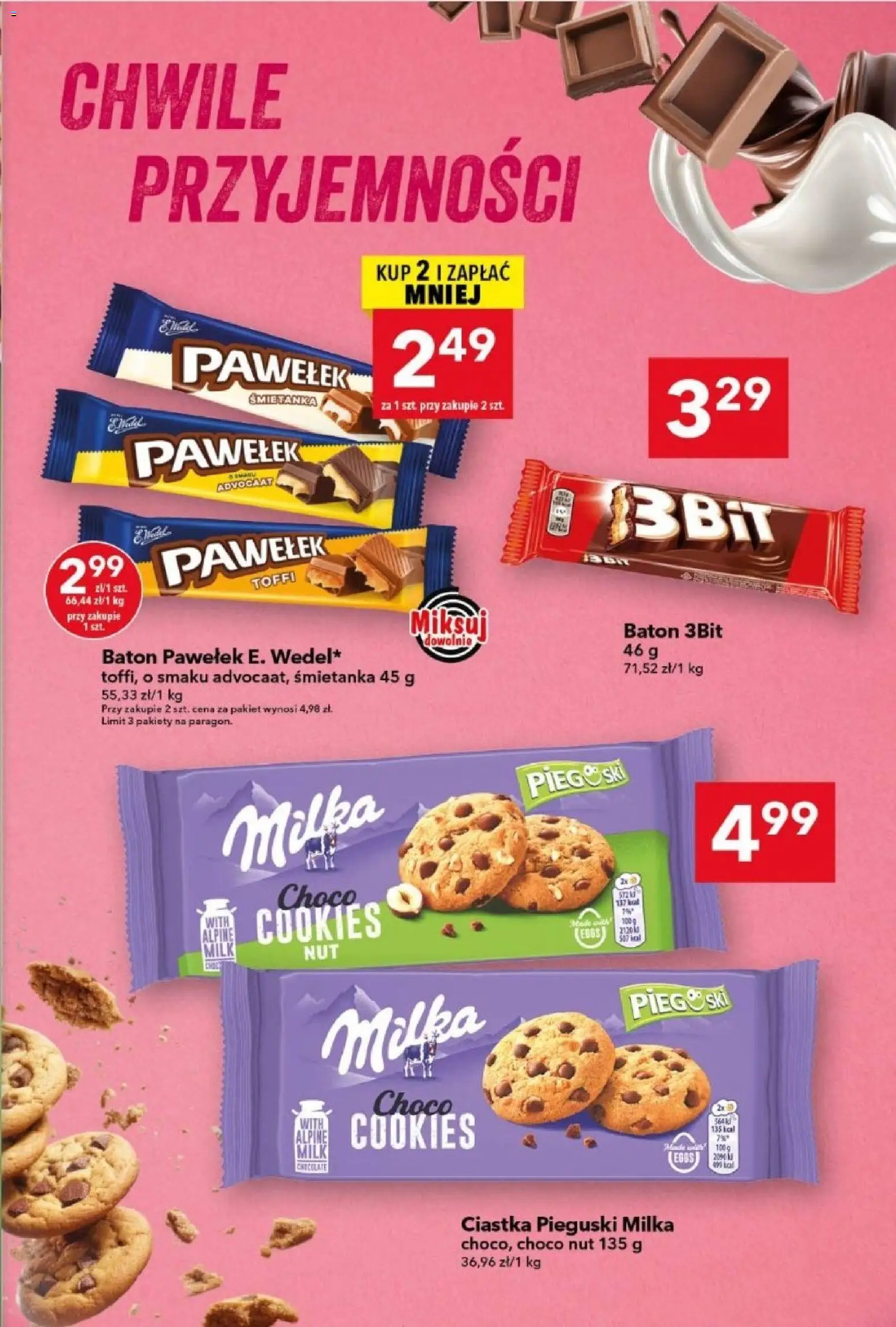 Lewiatan gazetka od 09.04.2026 | Strona: 9 | Produkty: Milka, Baton, Ciastka
