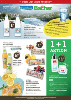 Reformhaus Bacher Prospekt 	 - gültig ab dem 01.08.2025 | Seite: 9 | Produkte: Adelholzener, Orangen, Mineralwasser, Zitronen