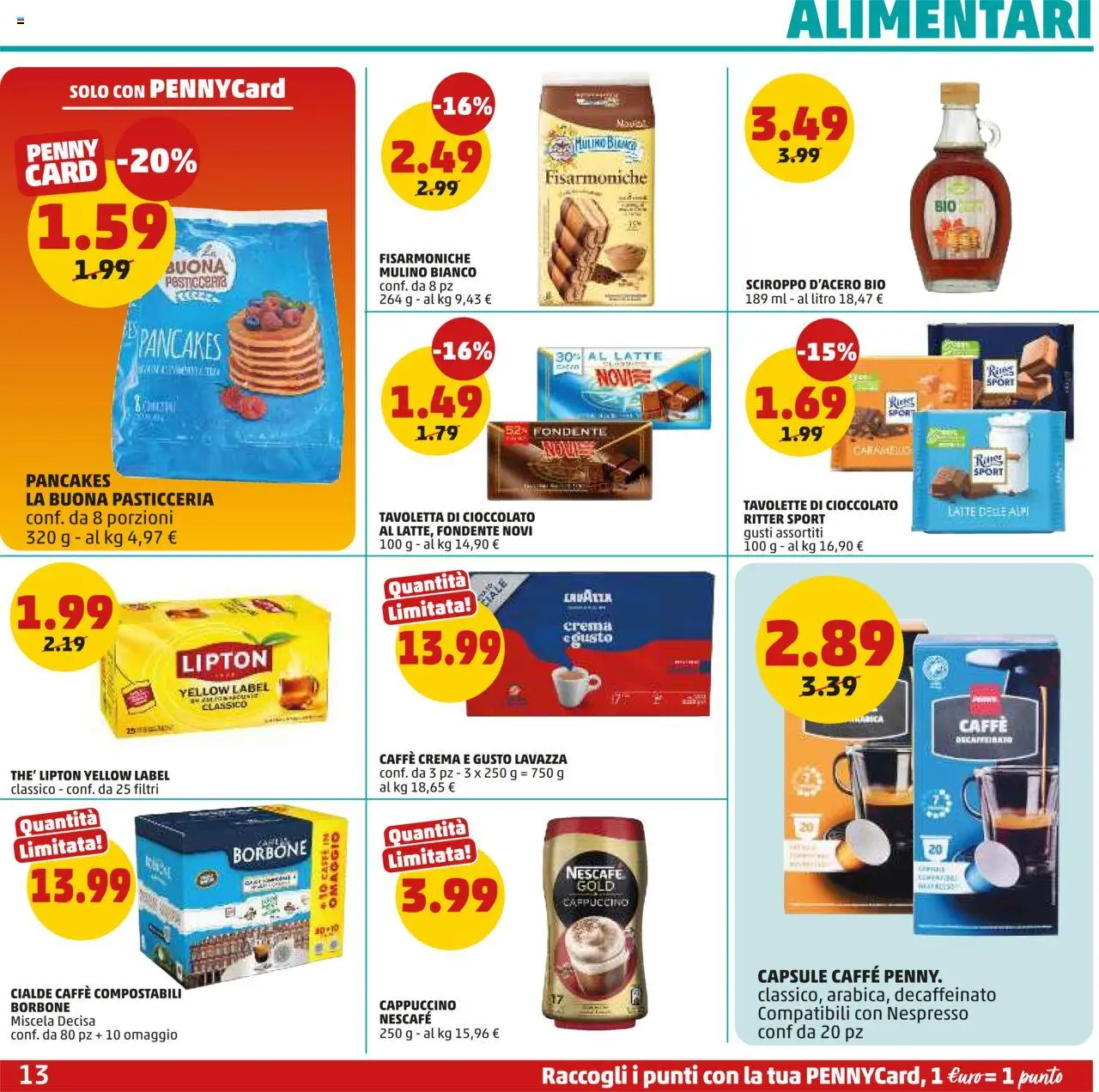 Volantino PENNY del 25.09.2025 | Pagina: 13 | Prodotti: Crema, Caffè, Latte, Lavazza
