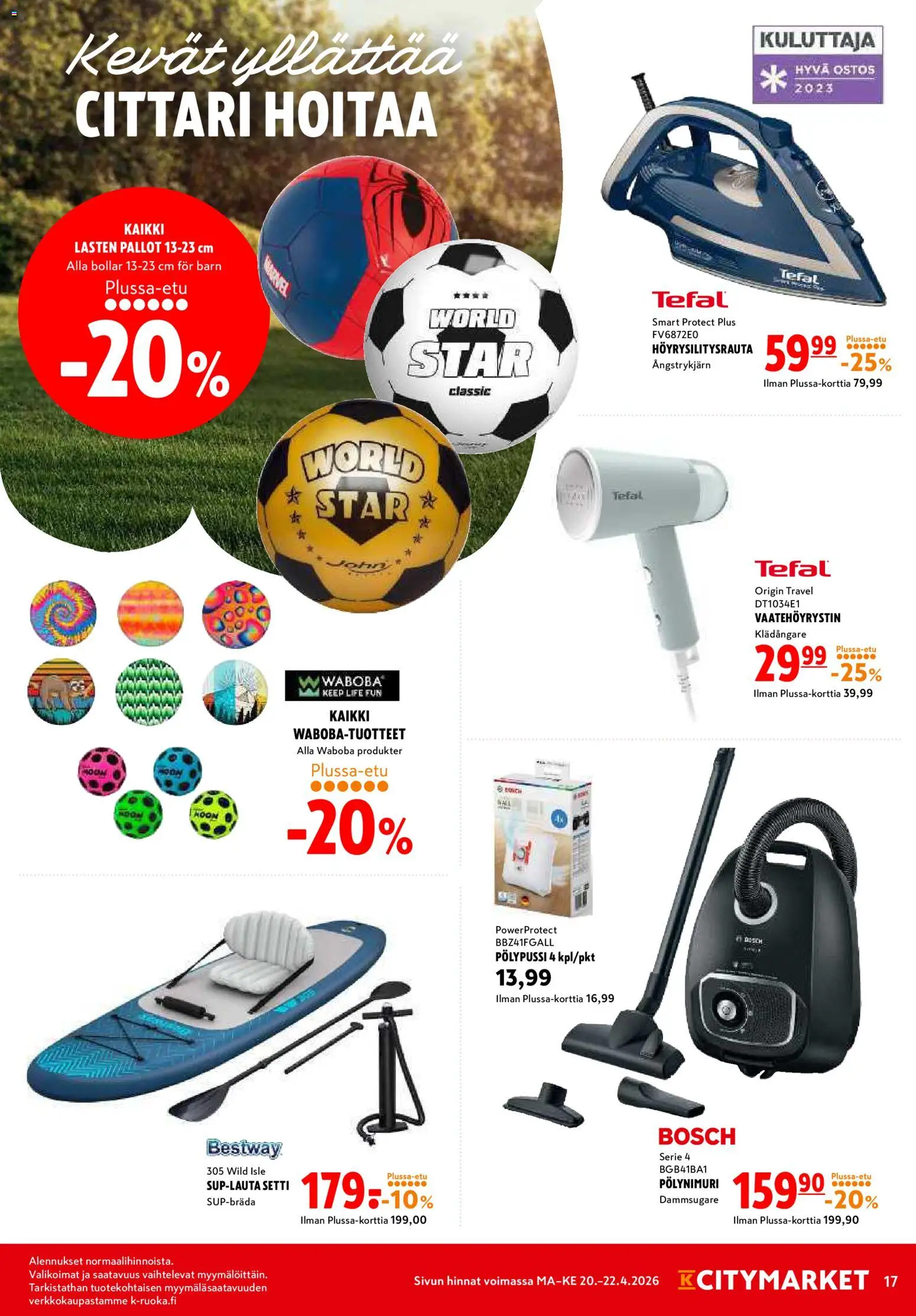 K-Citymarket tarjoukset – voimassa 20.04.2026 alkaen | Sivu: 17