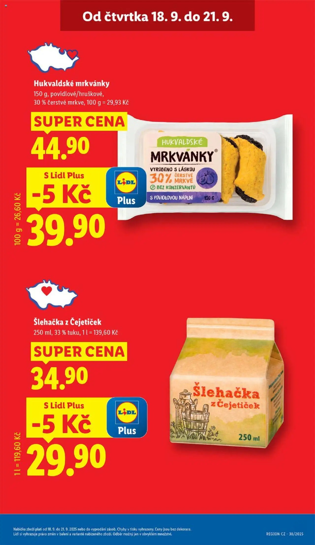Lidl leták od 18.09.2025 | Strana: 5 | Produkty: Šlehačka