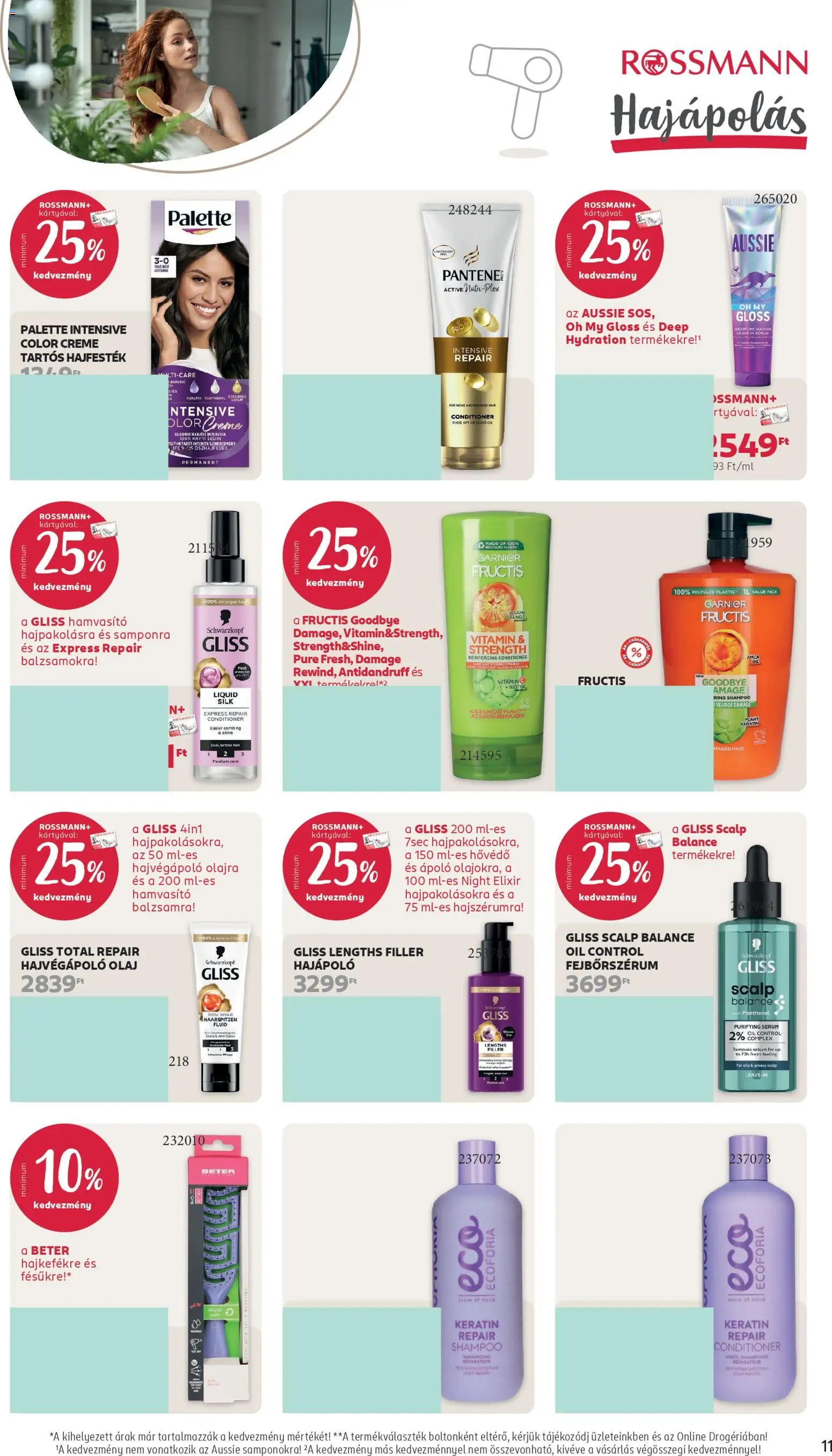 Rossmann akciós ujság - amely érvényes a következő dátumtól: 20.04.2026 | Oldal: 13 | Termékek: Hajfesték, Olaj, Hal