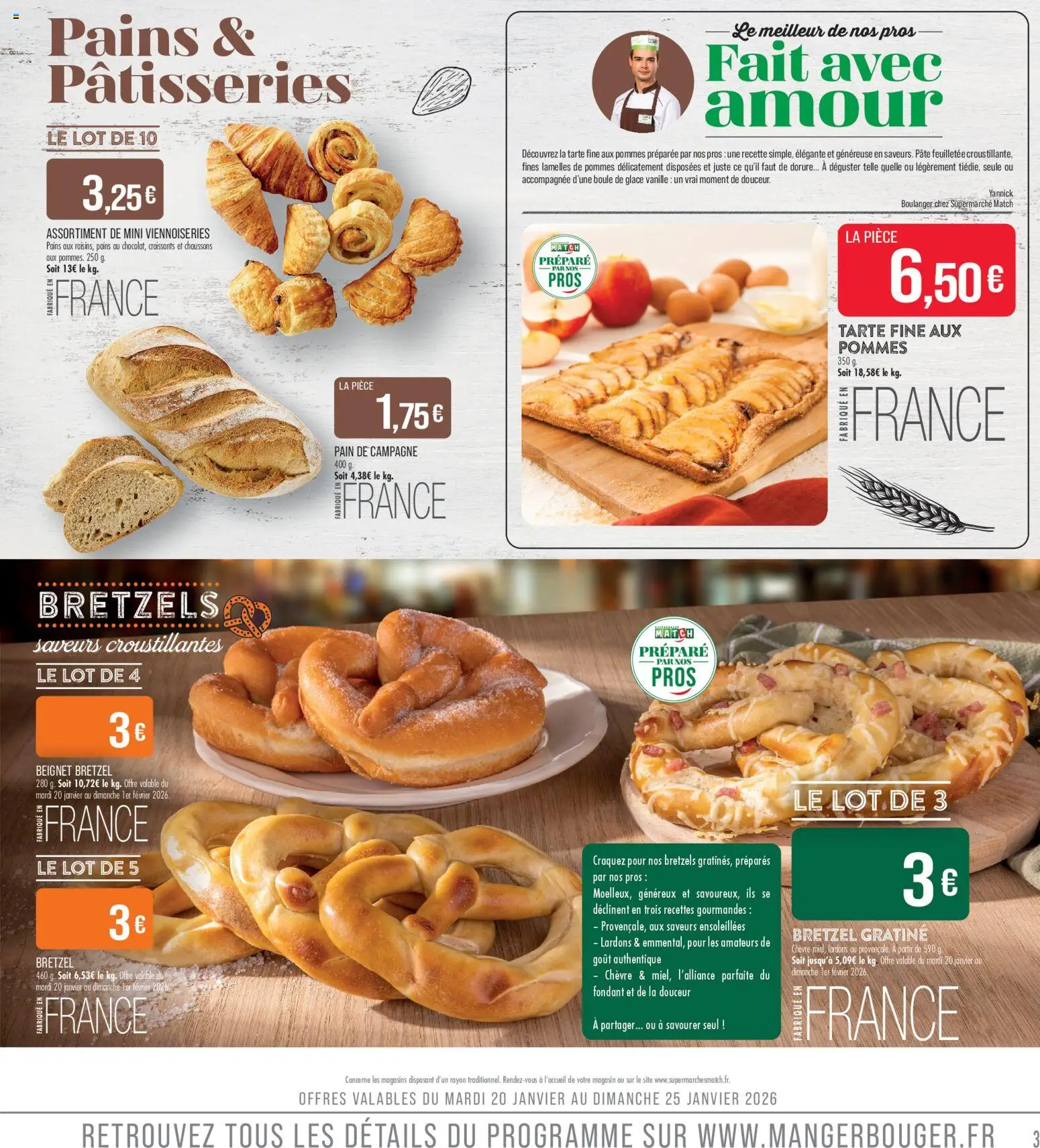{H1} | Page: 3 | Produits: Lardons, Viennoiseries, Chaussons, Bretzels