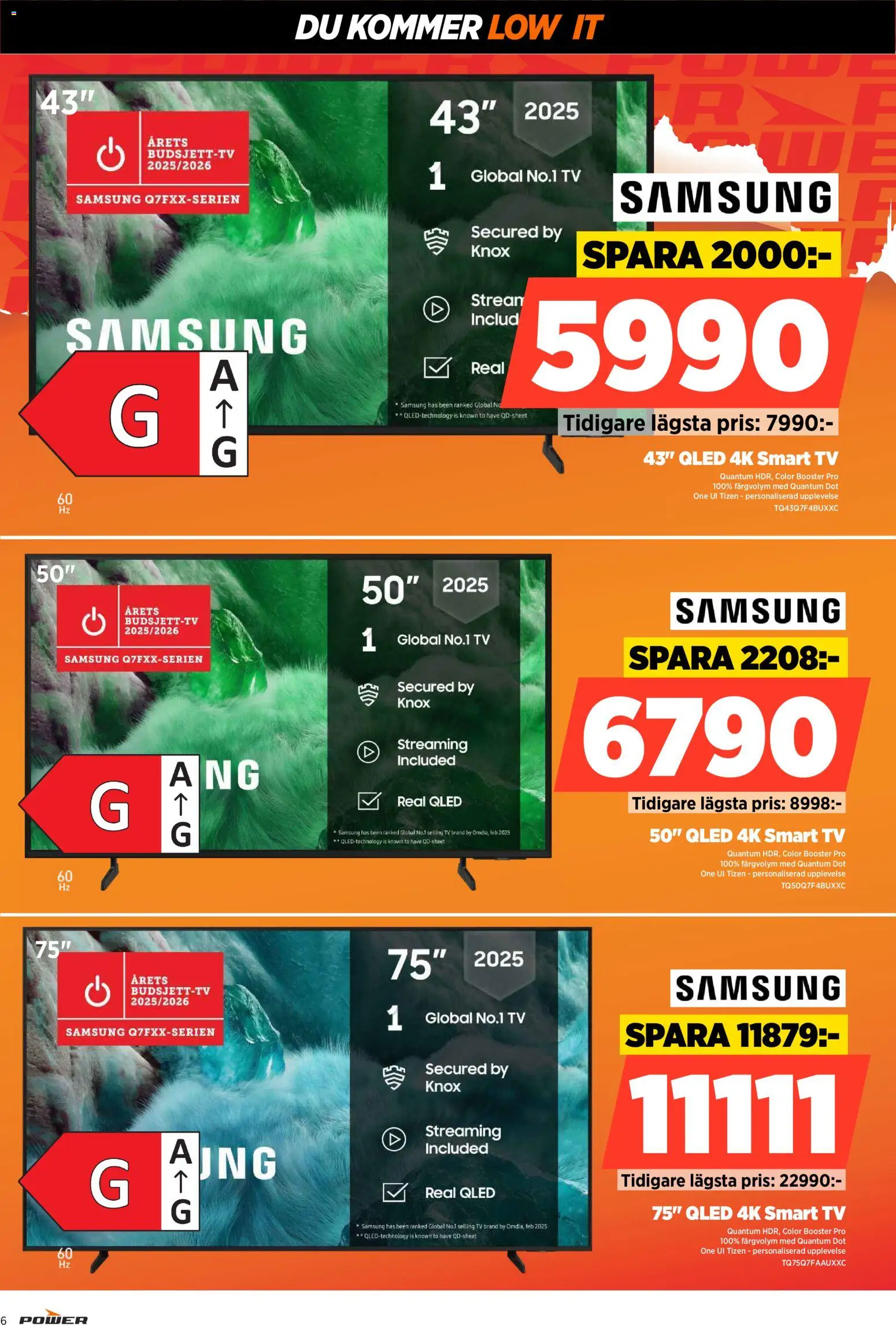 Power reklamblad aktuell från 15.12.2025 | Sida: 6 | Produkter: Smart tv, Tv