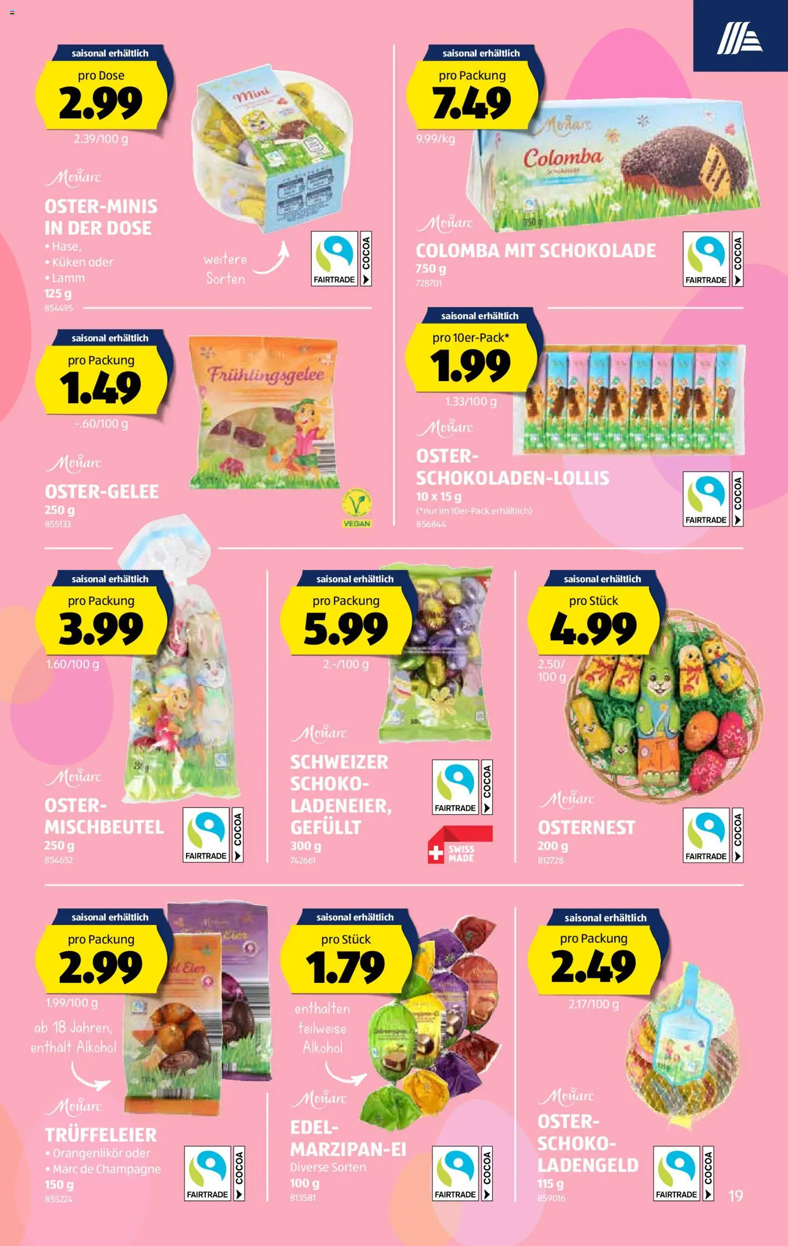 Aldi aktionen – gültig ab 26.03.2026 | Seite: 20 | Produkte: Schokolade