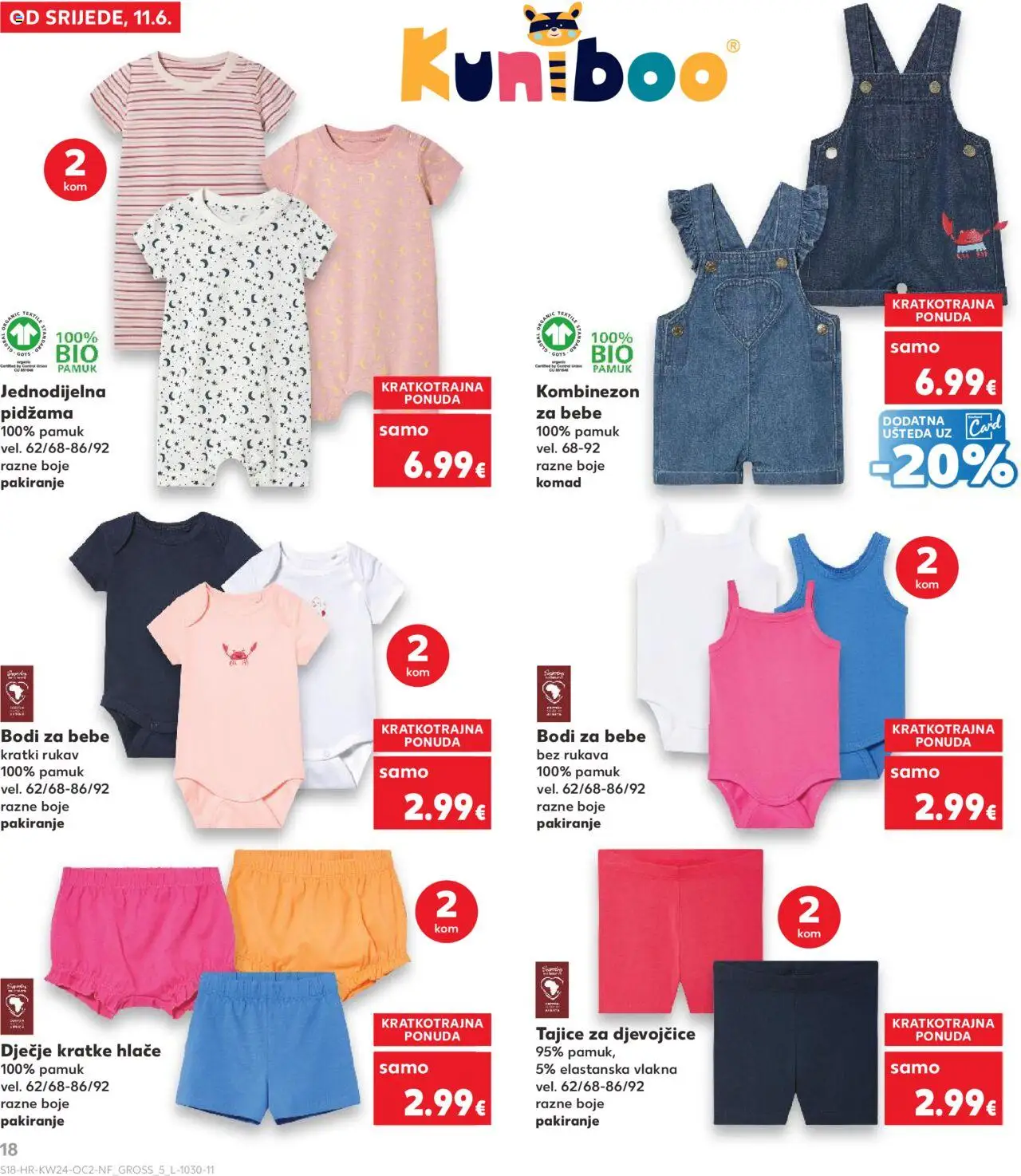 Kaufland HR akciós ujság - amely érvényes a következő dátumtól: 11.06.2025 | Oldal: 18 | Termékek: Leggings