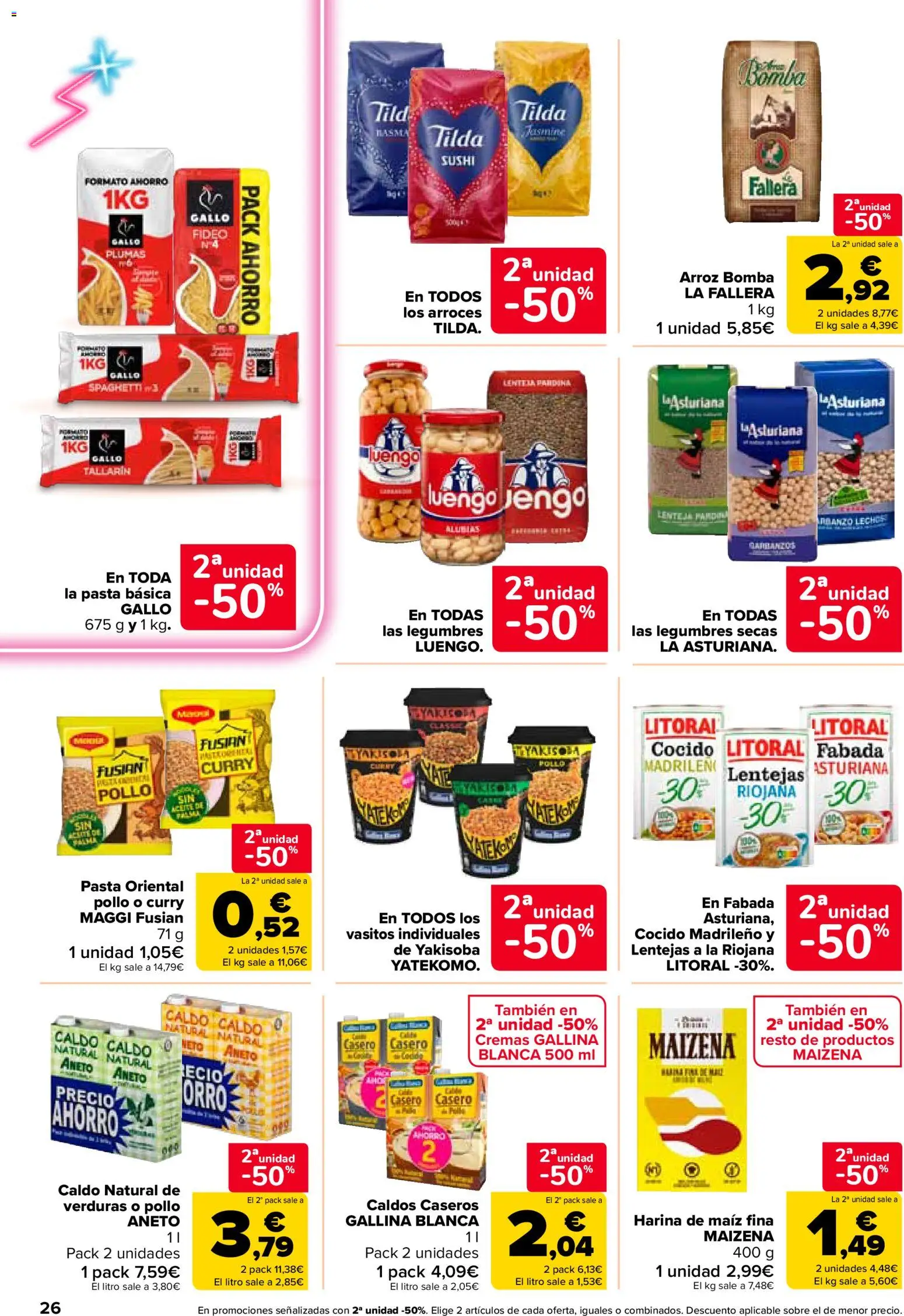 Carrefour folleto │ válido desde el 24.03.2026 | Página: 26 | Productos: Aceite, Arroz, Pasta, Σιδερώστρα