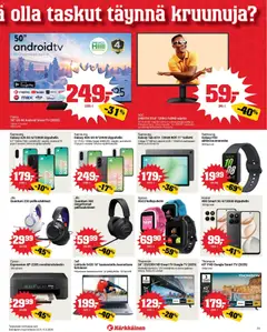 Kärkkäinen-mainoslehti voimassa 23.04.2026 alkaen | Sivu: 23 | Tuotteet: Monitoimitulostin, Virtalähde, Tabletti, TV