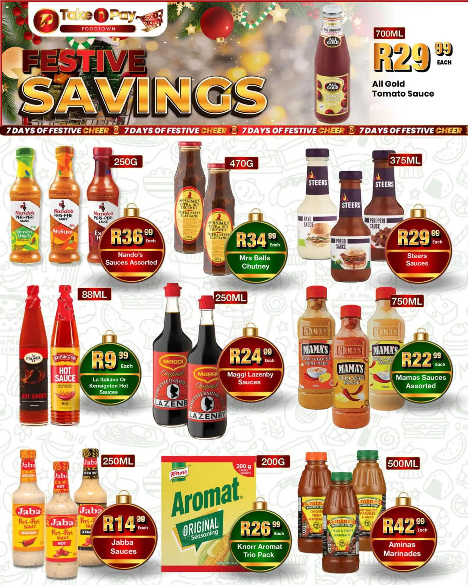 New Take n Pay catalogue – valid from 18.12.2025 | Page: 3 | Products: Chutney, Steak, Tomato sauce, Sauce