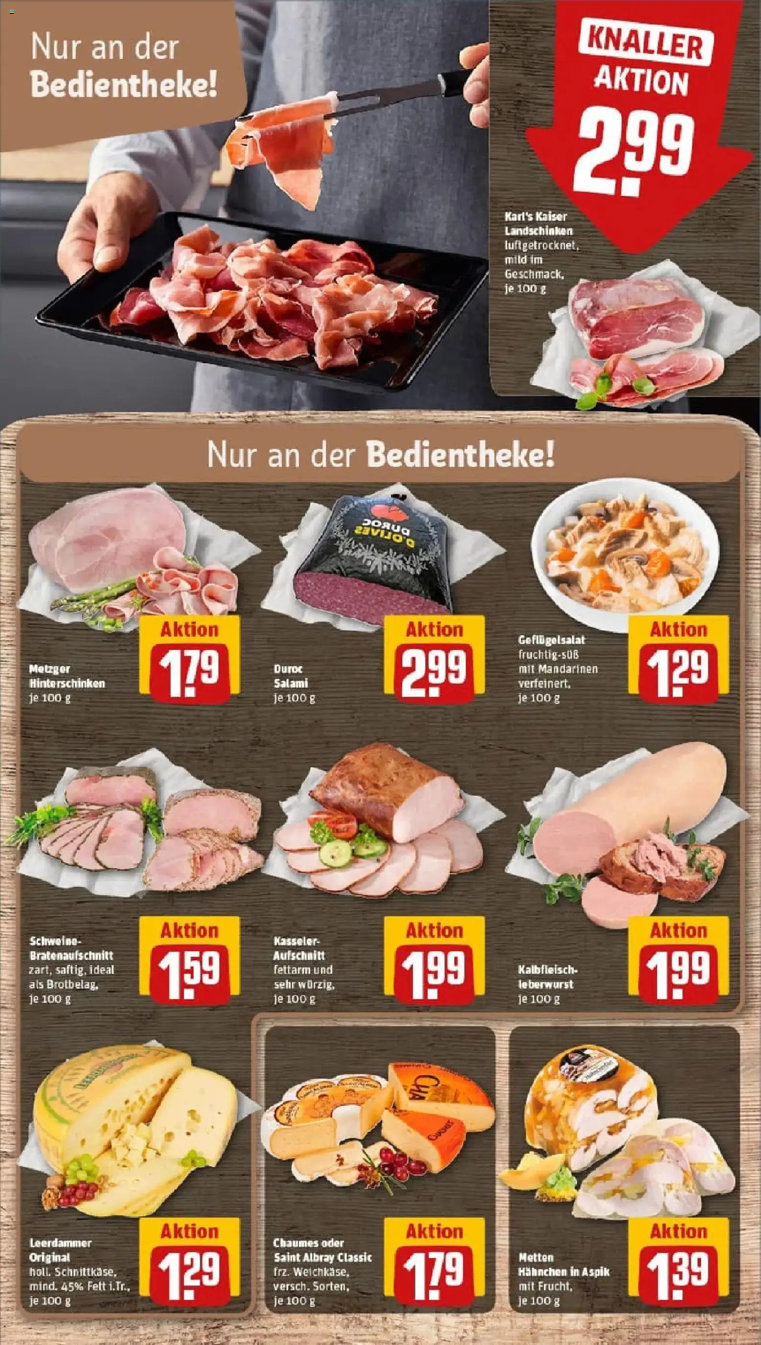 Rewe prospekt Stolberg / Breinig	 – gültig ab 26.01.2026 | Seite: 9 | Produkte: Hahnchen, Mandarinen, Leerdammer, Salami