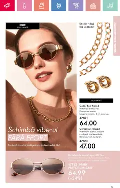 Oriflame catalog 12 2025 – valabil de la 20.08.2025 | Pagină: 13 | Produse: Ochelari, Cercei, Colier, Ochelari de soare