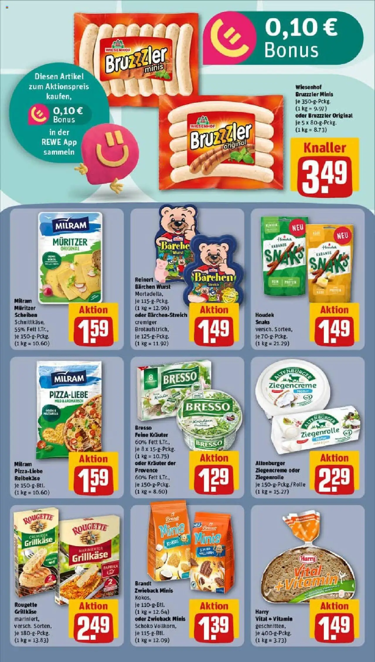 Rewe prospekt Duisburg / Rumeln	 - gültig ab dem 29.06.2025 | Seite: 12 | Produkte: Bresso, Paprika, Wurst, Reibekase
