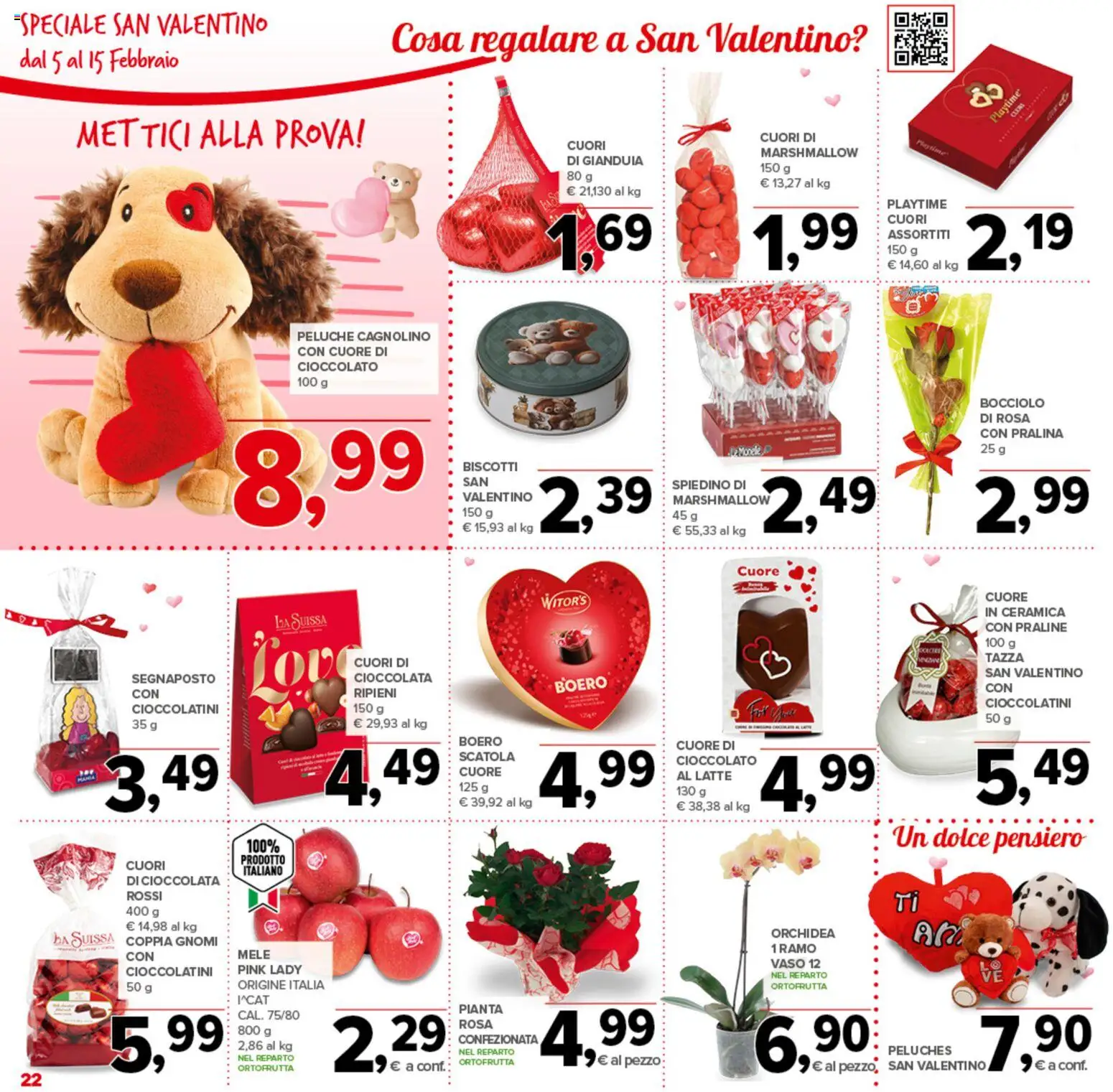 Volantino Todis del 05.02.2026 | Pagina: 22 | Prodotti: Cioccolato, Biscotti, Cioccolatini, Scatola