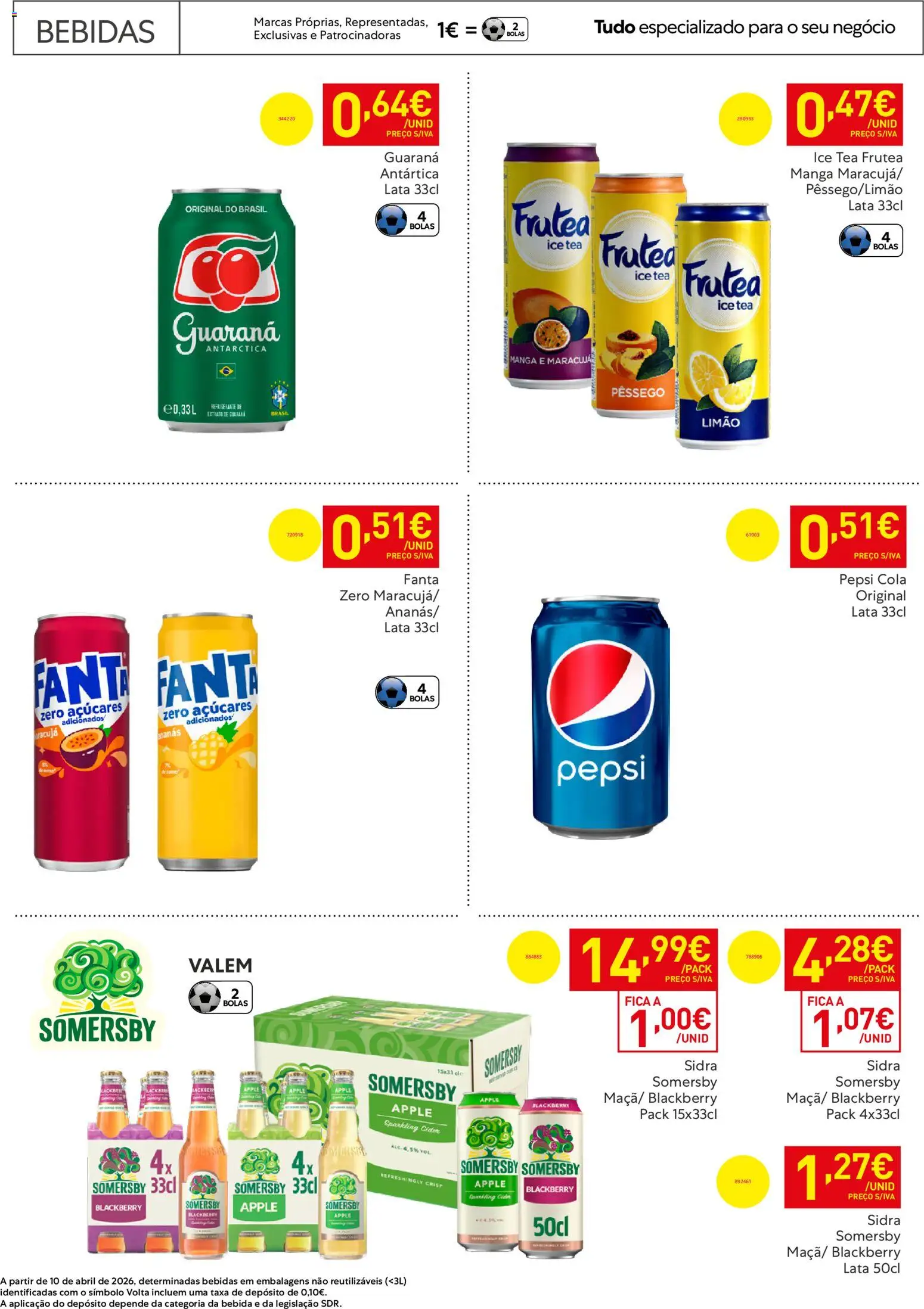 Recheio - Horeca Bons Negócios Madeira │ válido de 07.04.2026 | Página: 27 | Produtos: Fanta, Somersby