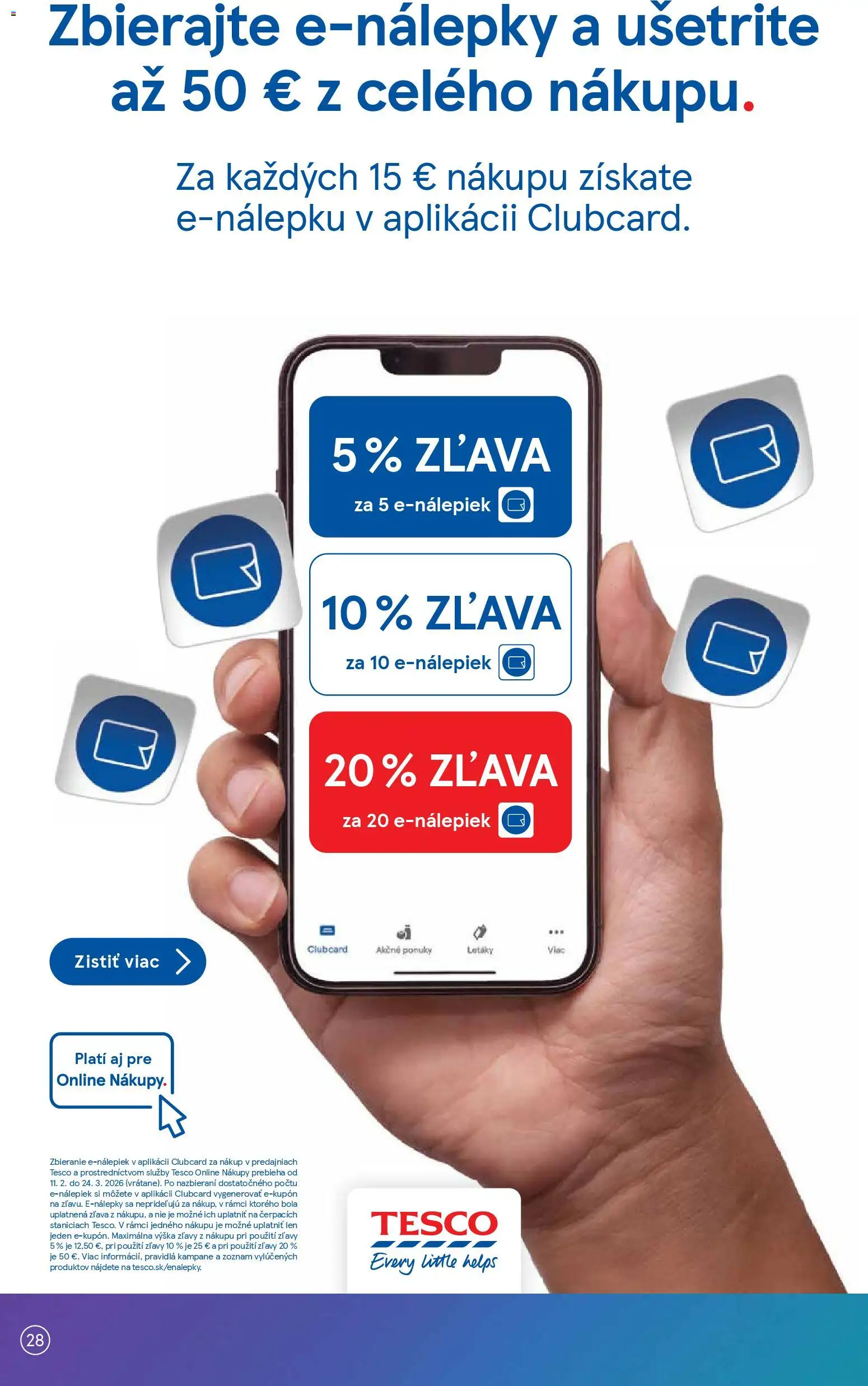 Nové Tesco akcie – leták je platný od 25.02.2026 | Strana: 28