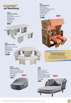 Prodega Aktionen Outdoor-Ausstattung ab 01.03.2026 gültig | Seite: 33 | Produkte: Sitzbank