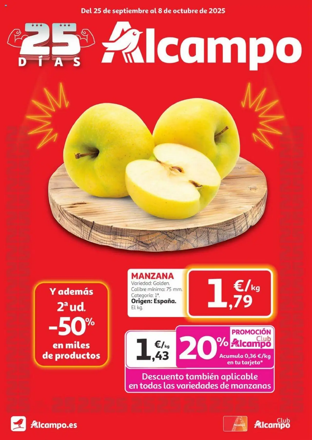 Alcampo - Canarias │ válido desde el 25.09.2025 | Página: 1 | Productos: Manzanas, Manzana