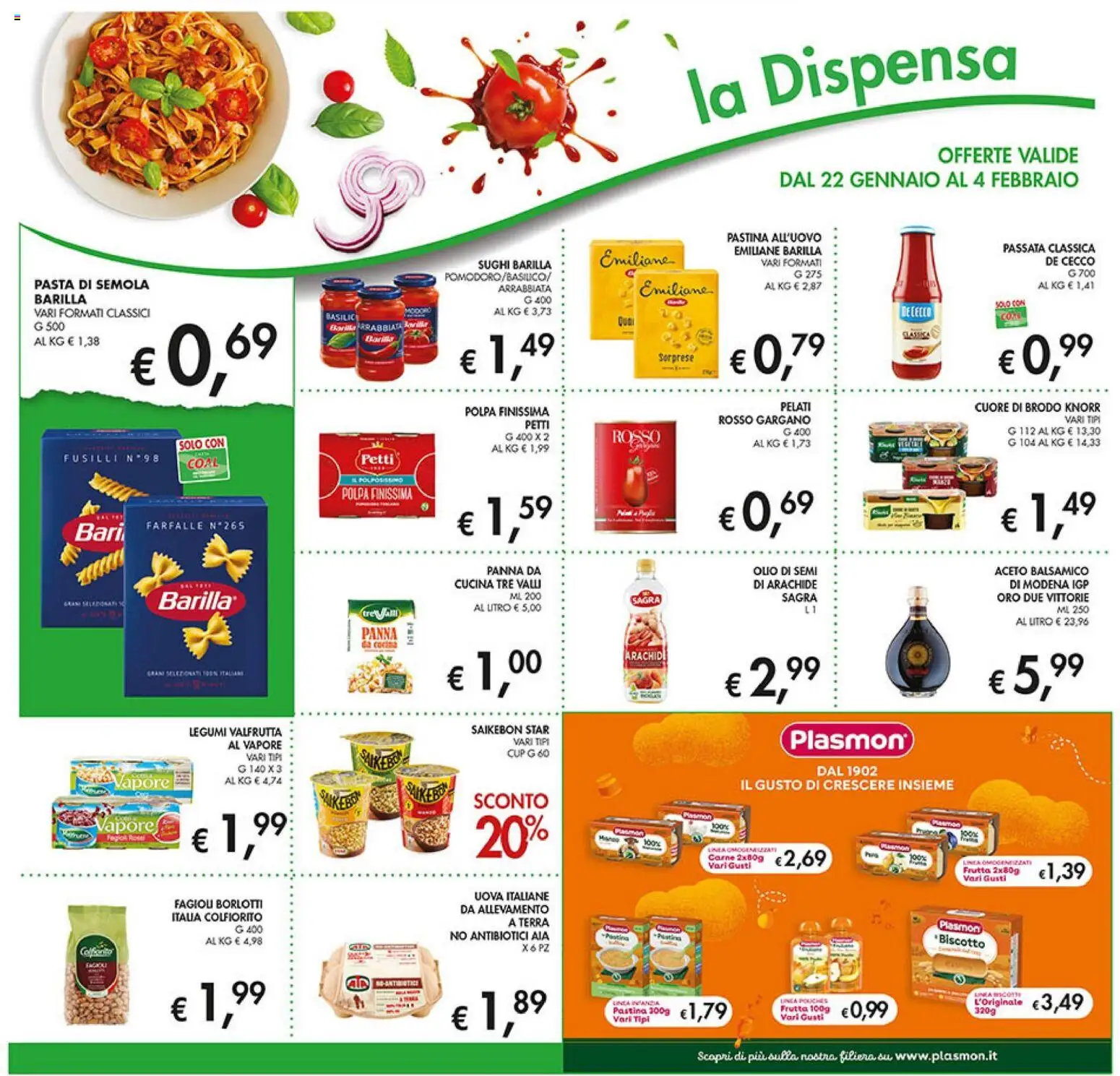 Volantino Coal del 22.01.2026 | Pagina: 16 | Prodotti: Fagioli, Frutta, Olio, Aceto