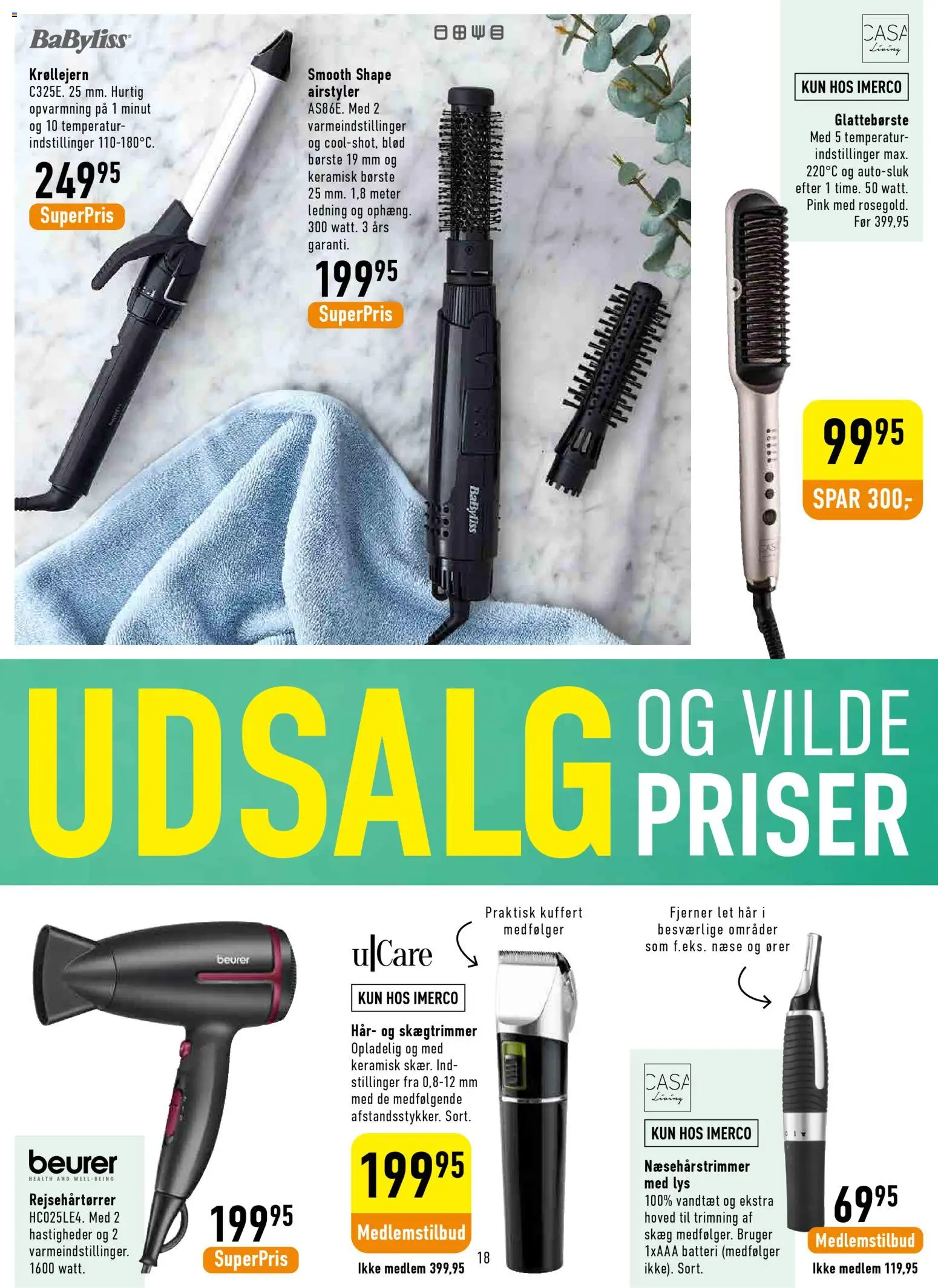 Imerco tilbudsavis – gyldig fra 16.01.2026 | Side: 18 | Produkter: Børste, Kuffert, Søm, Batteri