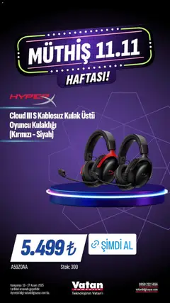 10.11.2025 tarihinden itibaren geçerli olan Vatan Bilgisayar kataloğu önizlemesi