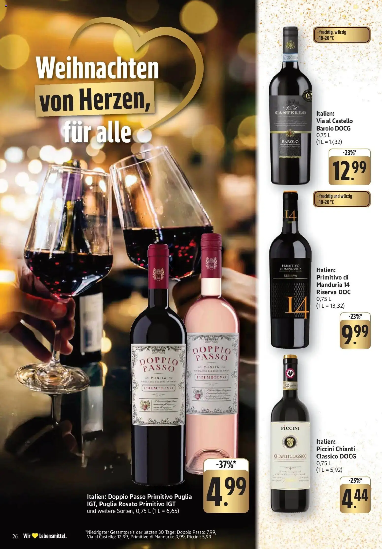 Edeka prospekt Walldorf	 – gültig ab 15.12.2025 | Seite: 26 | Produkte: Doppio passo primitivo, Doppio Passo