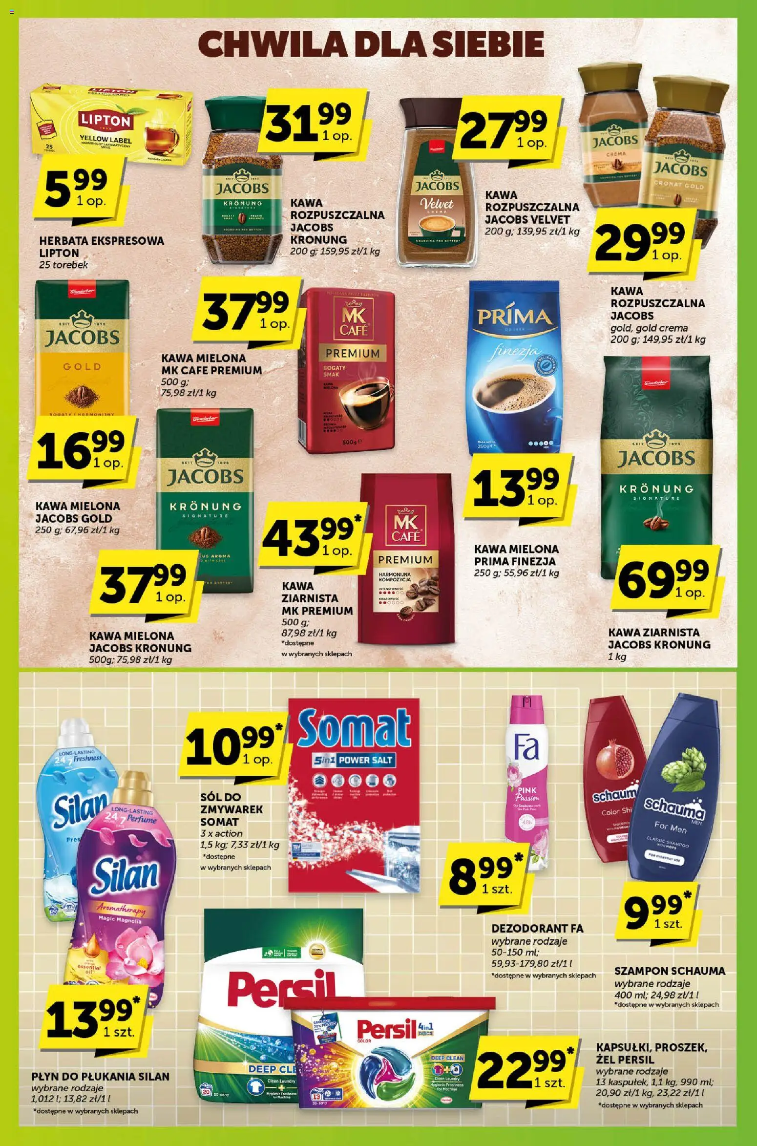Groszek Gazetka - Sprawdź, co więcej od 19.02.2026 | Strona: 7 | Produkty: Persil, Kawa rozpuszczalna, Herbata, Sól
