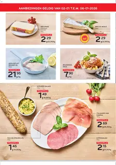 Alvo folder - Voorbeeld van een folder van Alvo, geldig van 02.01.2026 | Pagina: 2 | Producten: Ham, Brie, Salade, Saus