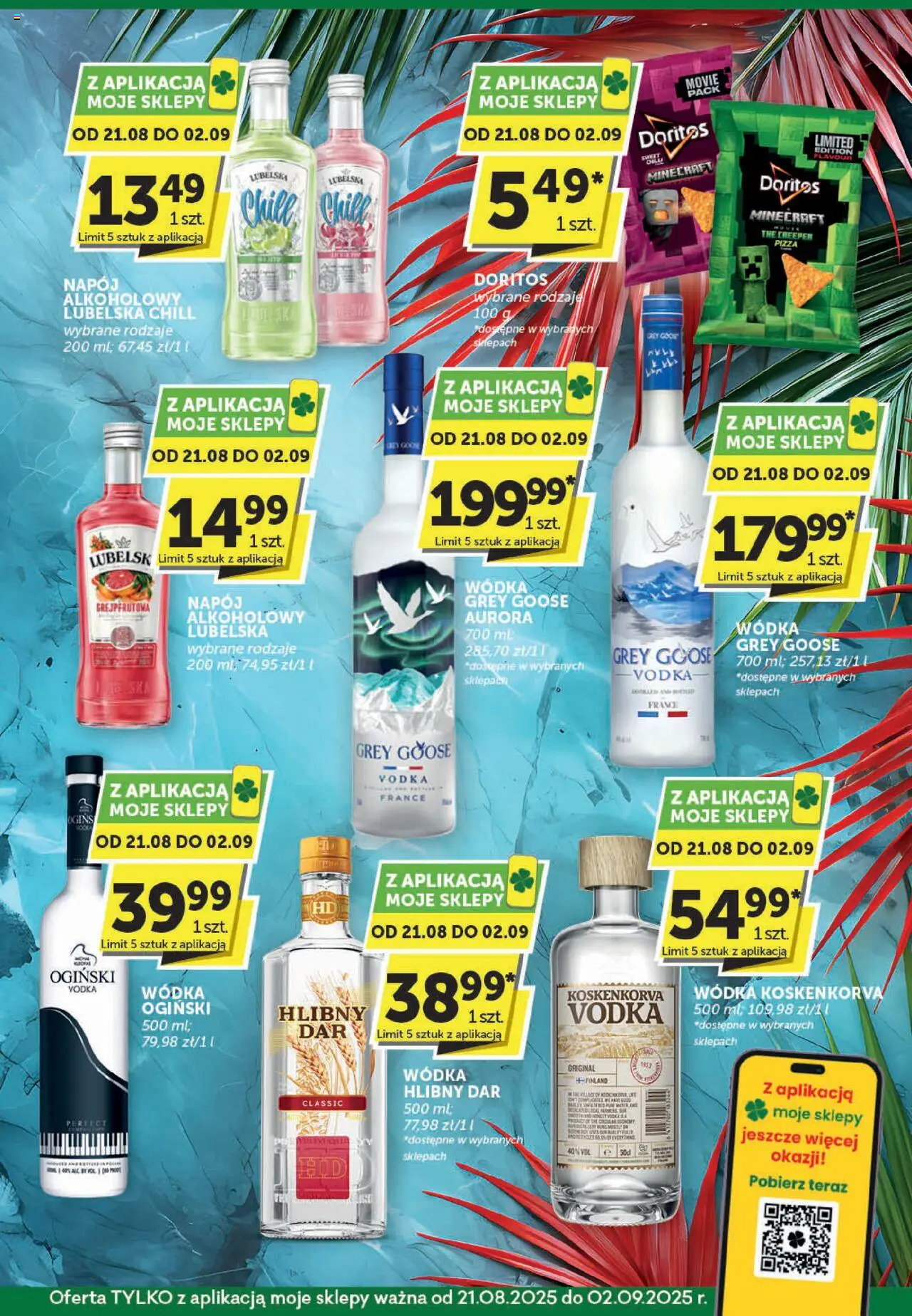 Groszek Gazetka - Katalog alkoholowy od 21.08.2025 | Strona: 4 | Produkty: Grey goose, Doritos, Vodka, Wódka