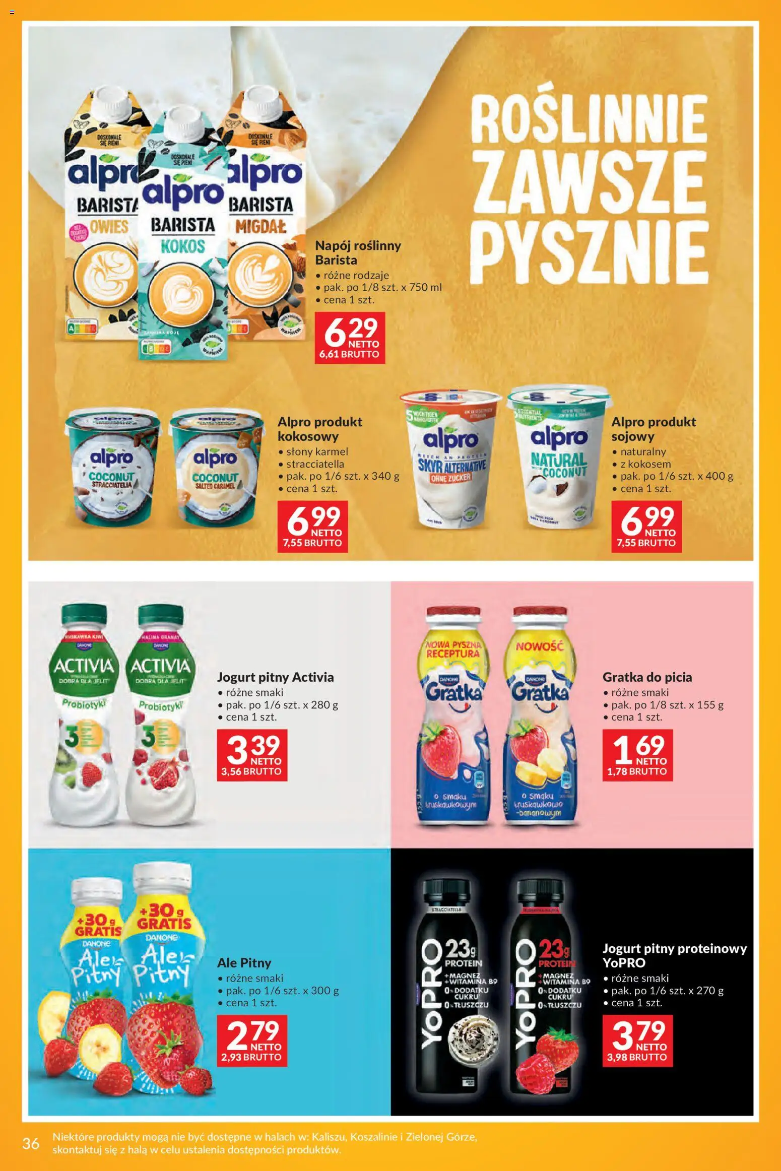 Makro gazetka - Markowe Inspiracje Maja od 28.04.2026 | Strona: 34 | Produkty: Jogurt pitny proteinowy, Alpro, Jogurt pitny, Skyr